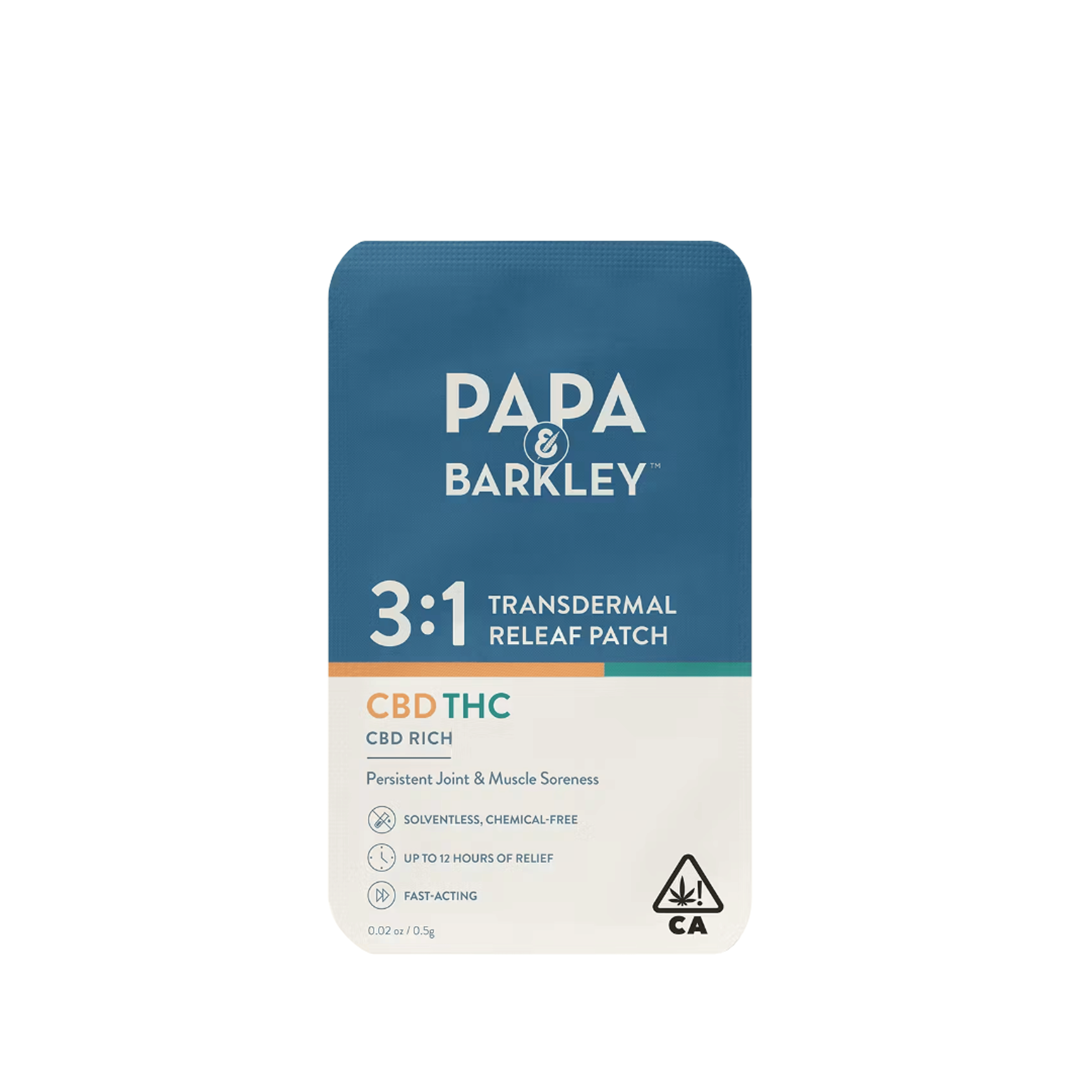 Patch | CBD RICH Releaf Patch 3:1 - 30mg - Papa & Barkley - - $15 - Topical