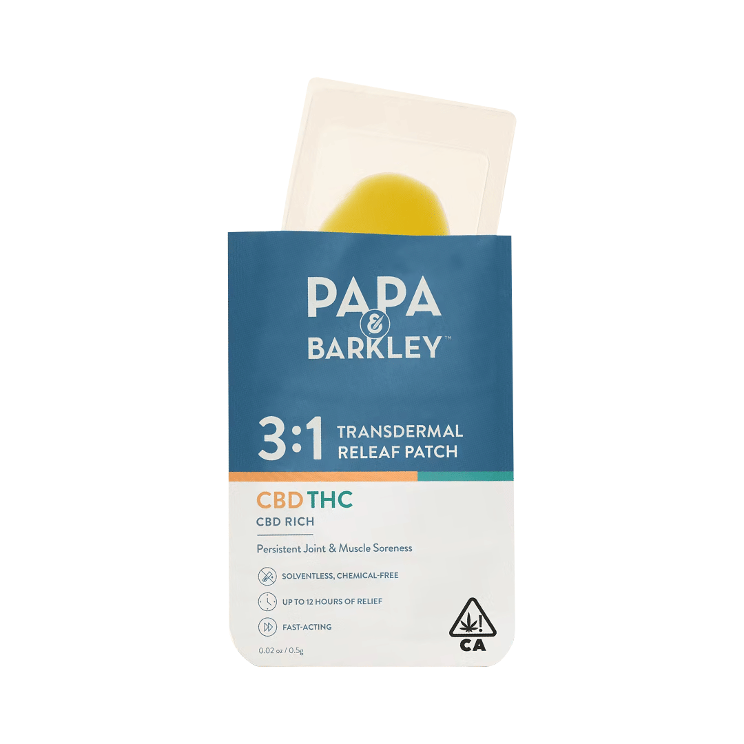 Patch | CBD RICH Releaf Patch 3:1 - 30mg - Papa & Barkley -  - $15 - Topical