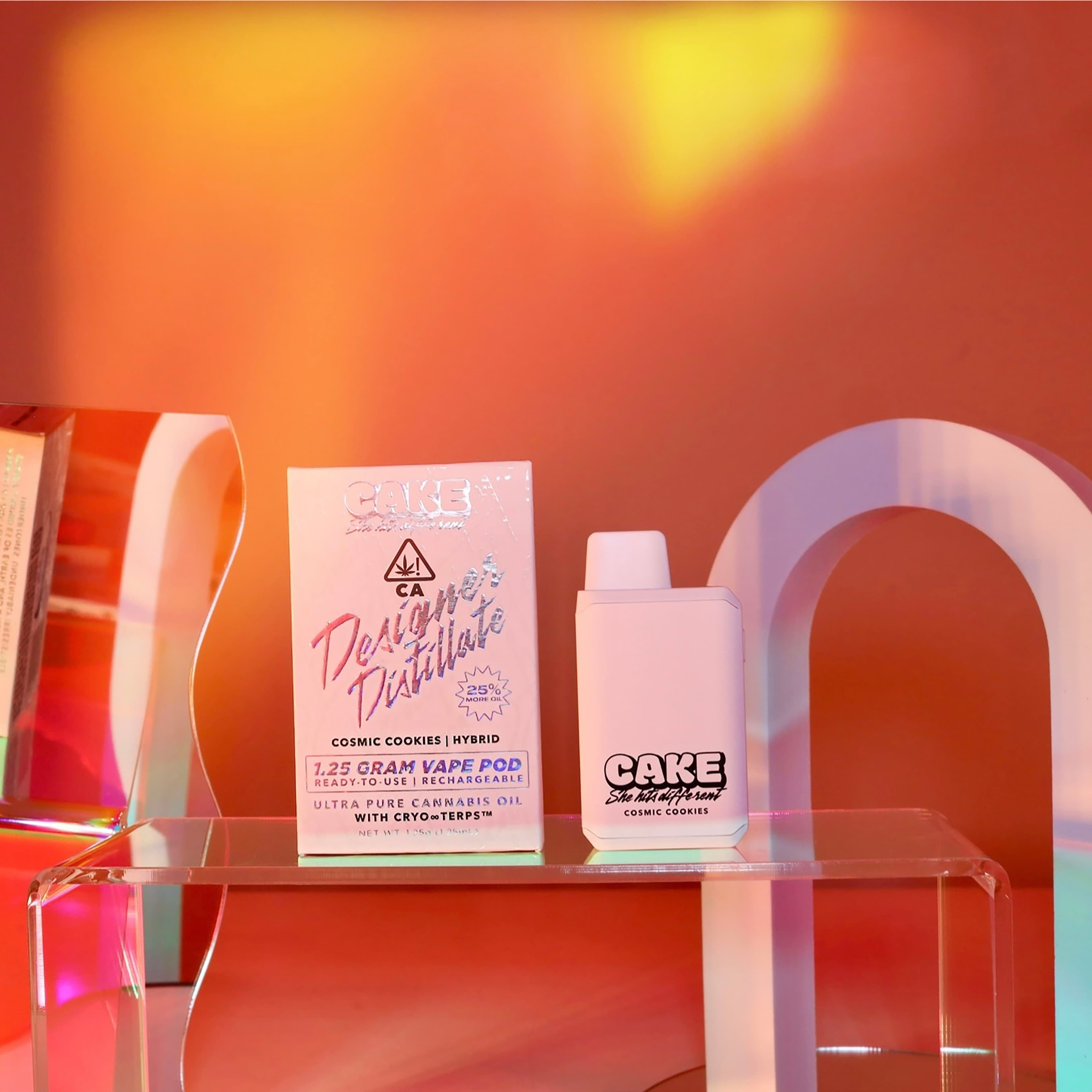 Cosmic Cookies Designer Distillate Pod 1.25g - Cake - - $30 - Disposable Vapes