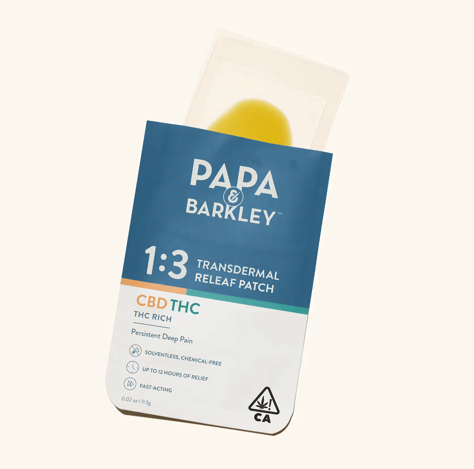 Papa & Barkley Transdermal Releaf Patch - Papa & Barkley - CBD Rich 3:1 - $13 - Topicals
