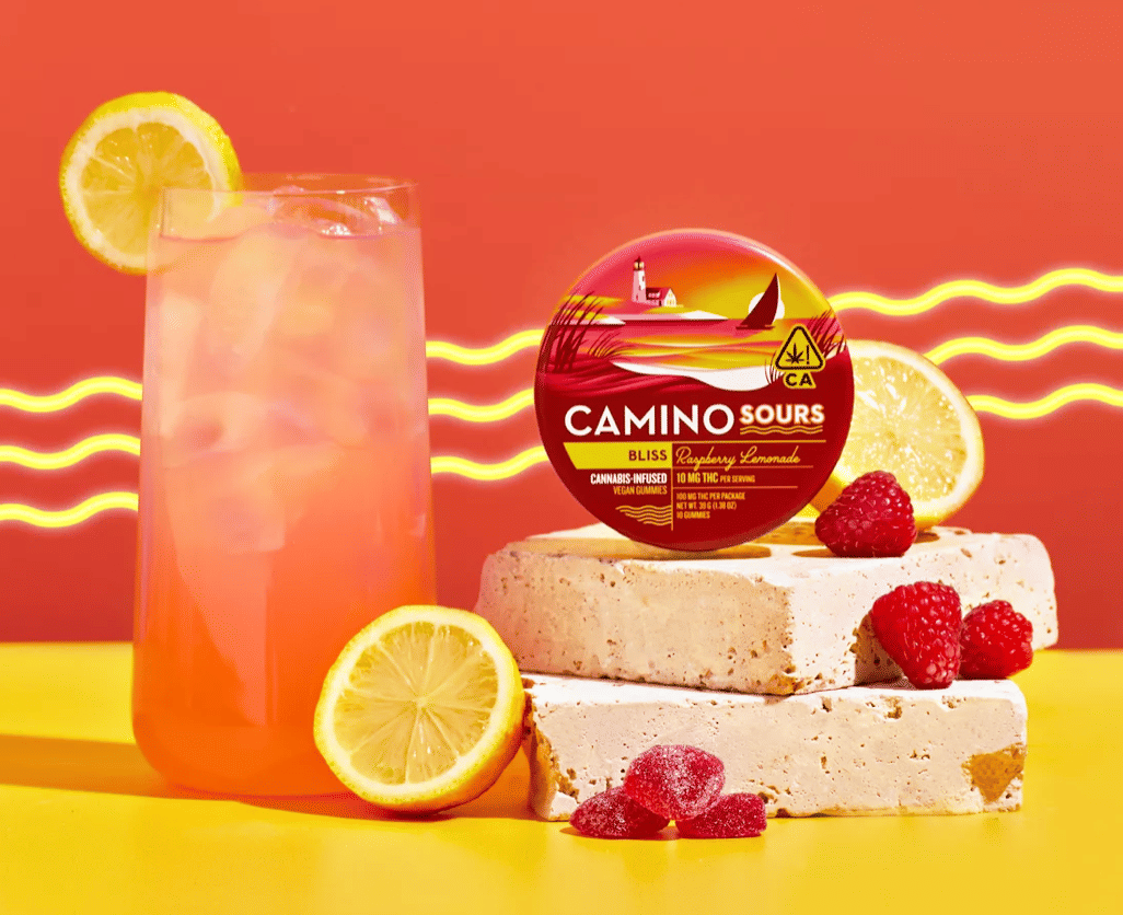 RASPBERRY LEMONADE SOUR BLISS GUMMY 100mg - Camino -  - $17.05 - Edibles