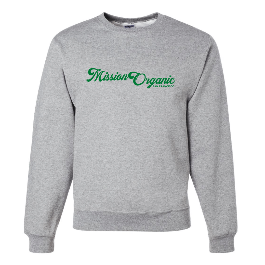 Grey Mission Organic Logo Pullover Hoodie - Mission Organic Inc. - Small - $27 - Apparel / Merch