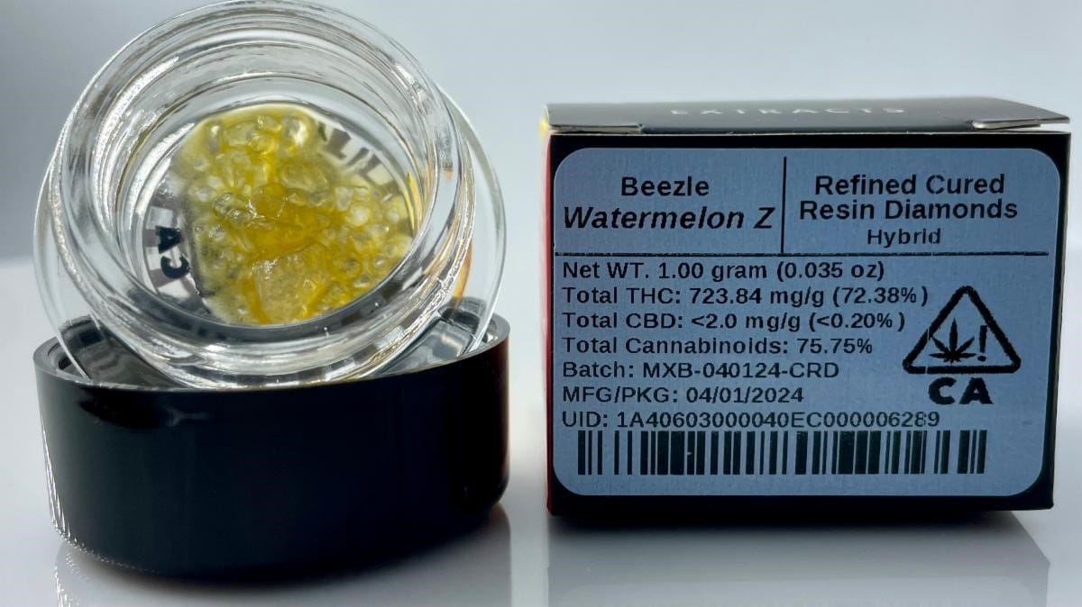 Refined Cured Resin Budder - Beezle - Sour Tangie (S) - $18 - Concentrates