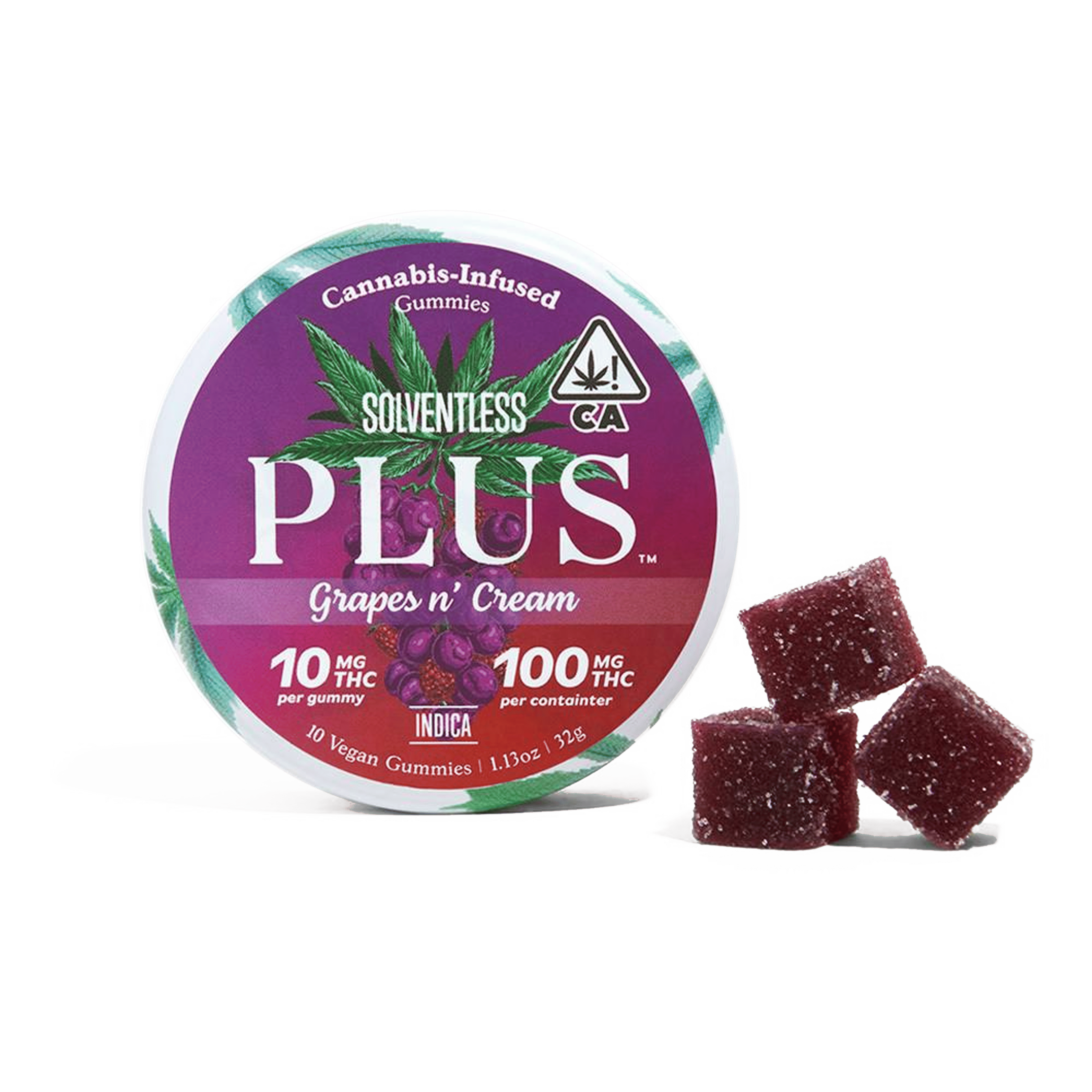 Grapes 'N Cream Gummies - PLUS™️ Products - 10 Gummies - $16.99 - Edibles