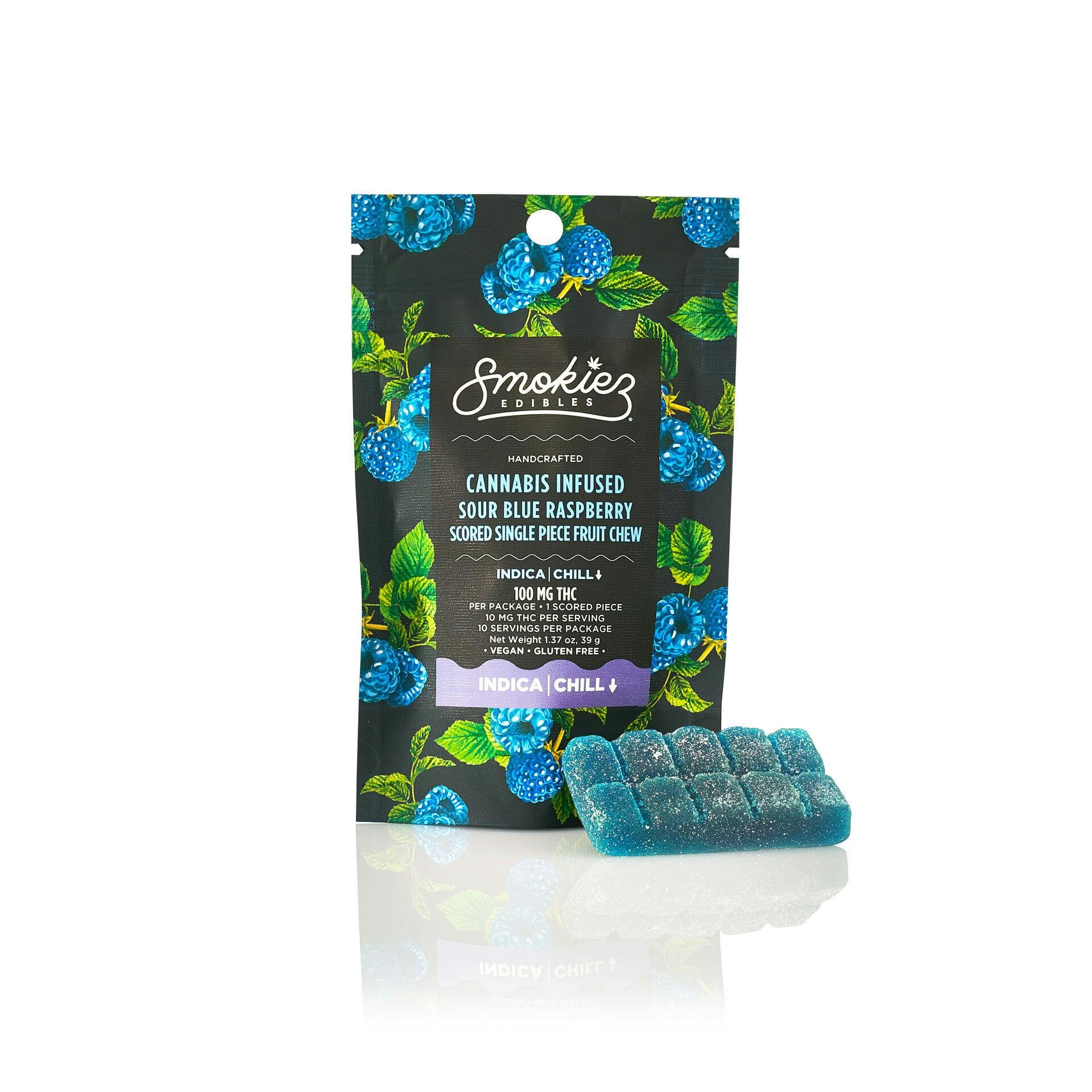 Smokiez: Sour Blue Raspberry Single