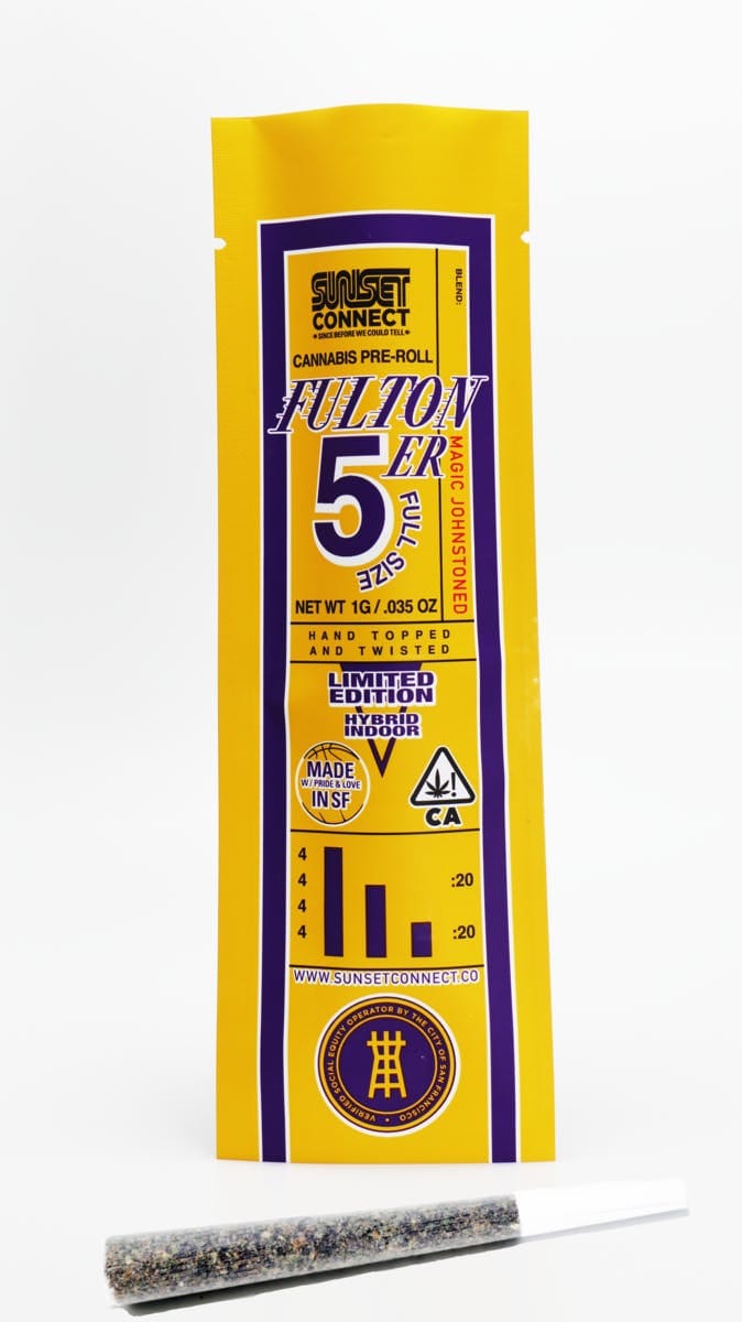 Pre-roll - Magic Johnstoned - Sunset Connect - Full Gram - $8 - Pre-Roll