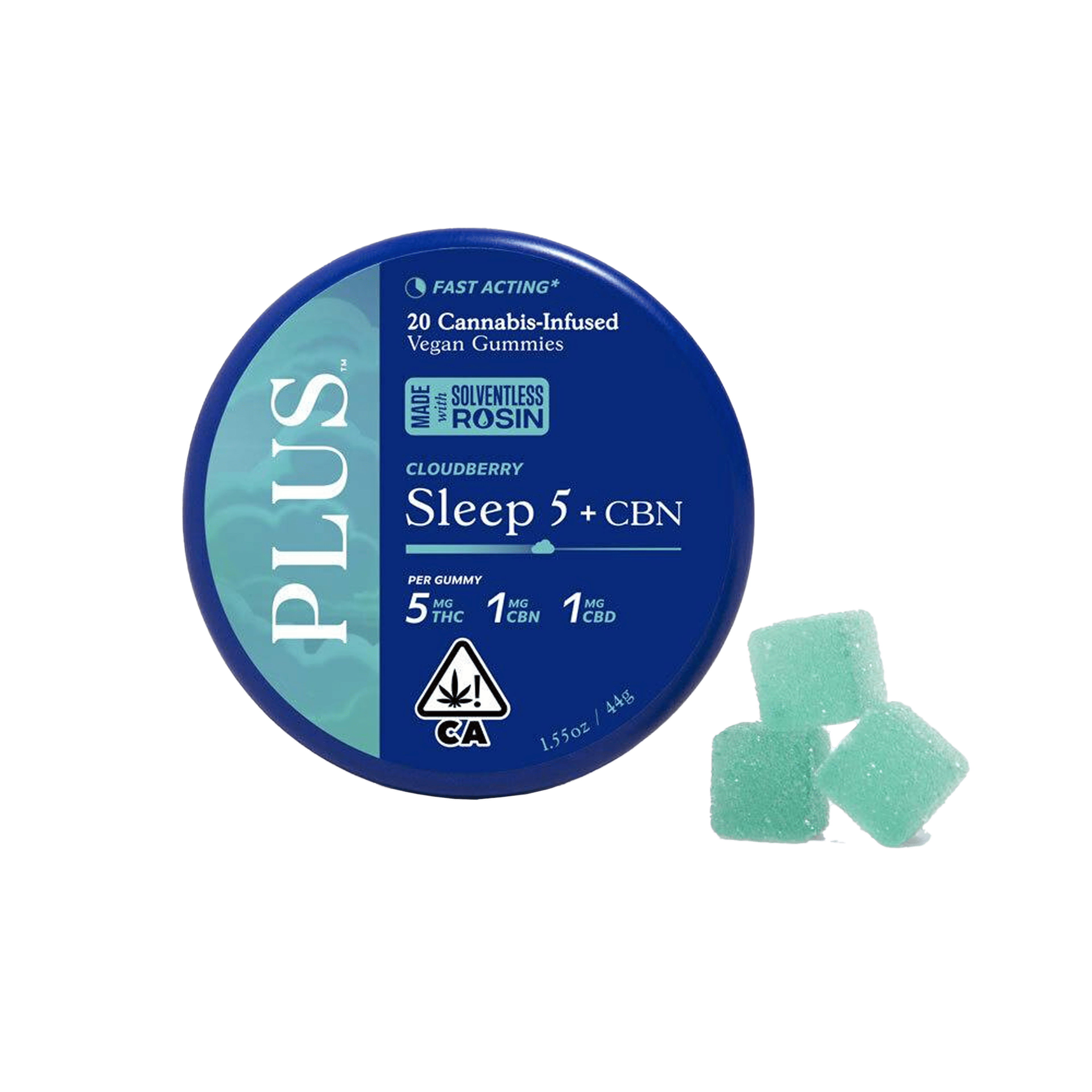 Sleep - Cloudberry - 5:1:1 THC:CBD:CBN Gummies - PLUS™️ Products - 20 Gummies - $23 - Edibles