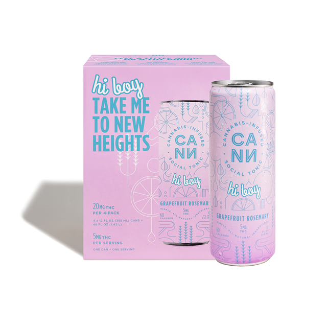 HI BOY 4-PACK GRAPEFRUIT ROSEMARY | CANN SOCIAL TONIC