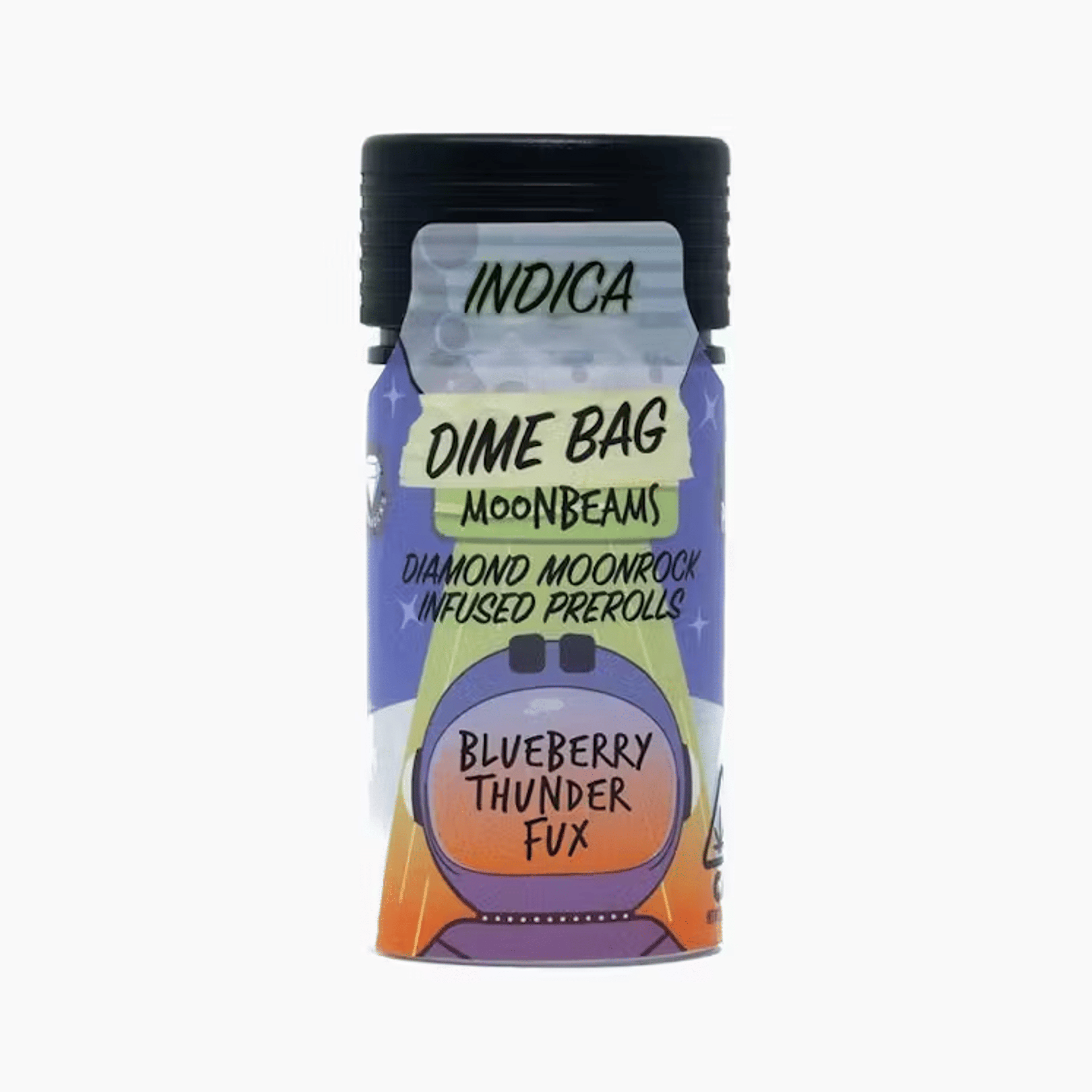Blueberry Thunder Fux 'Moonbeams' Infused 5pk Preroll - Dimebag - - $25.74 - Preroll