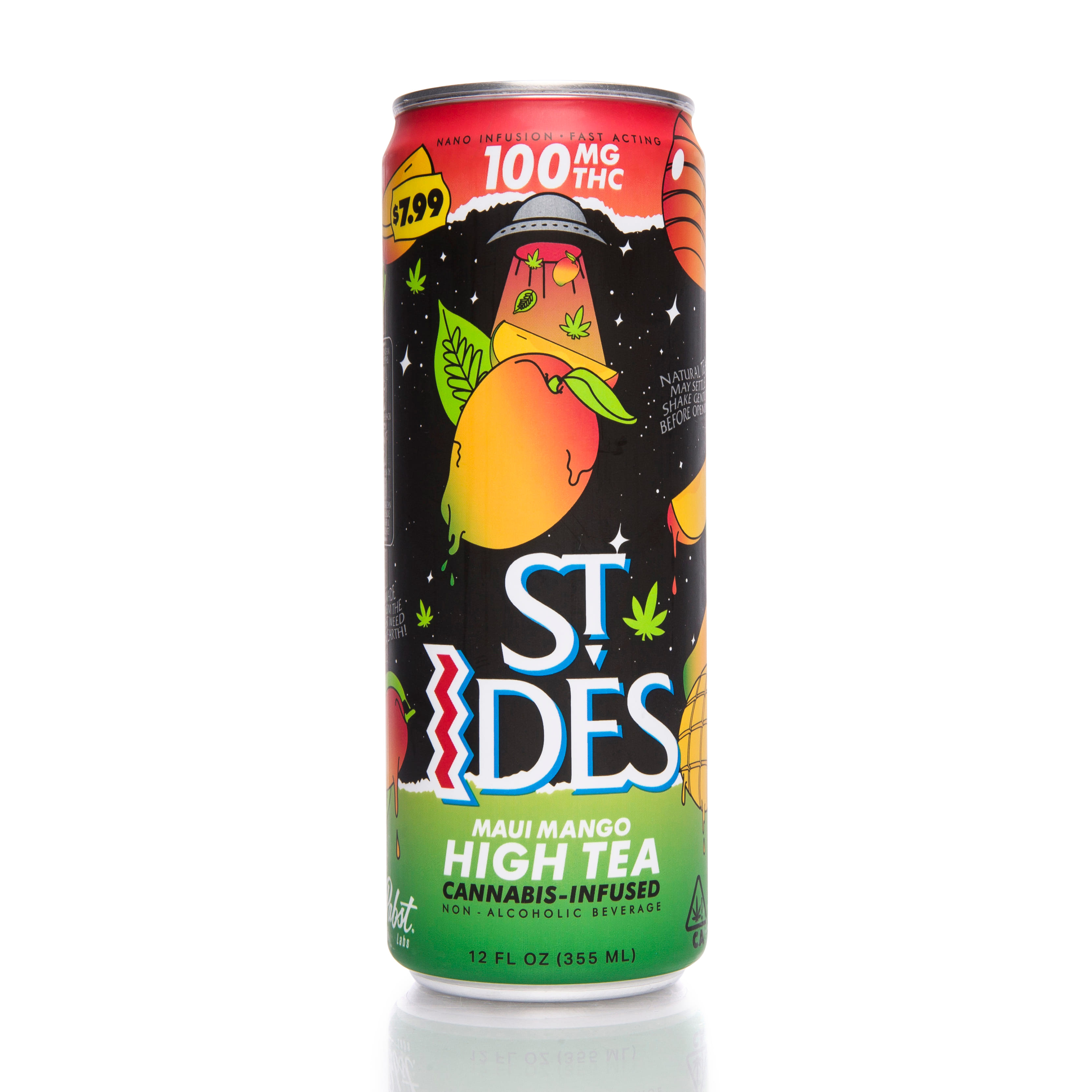 MAUI MANGO | 12OZ HIGH TEA 100MG - ST IDES -  - $7.99 - Edibles