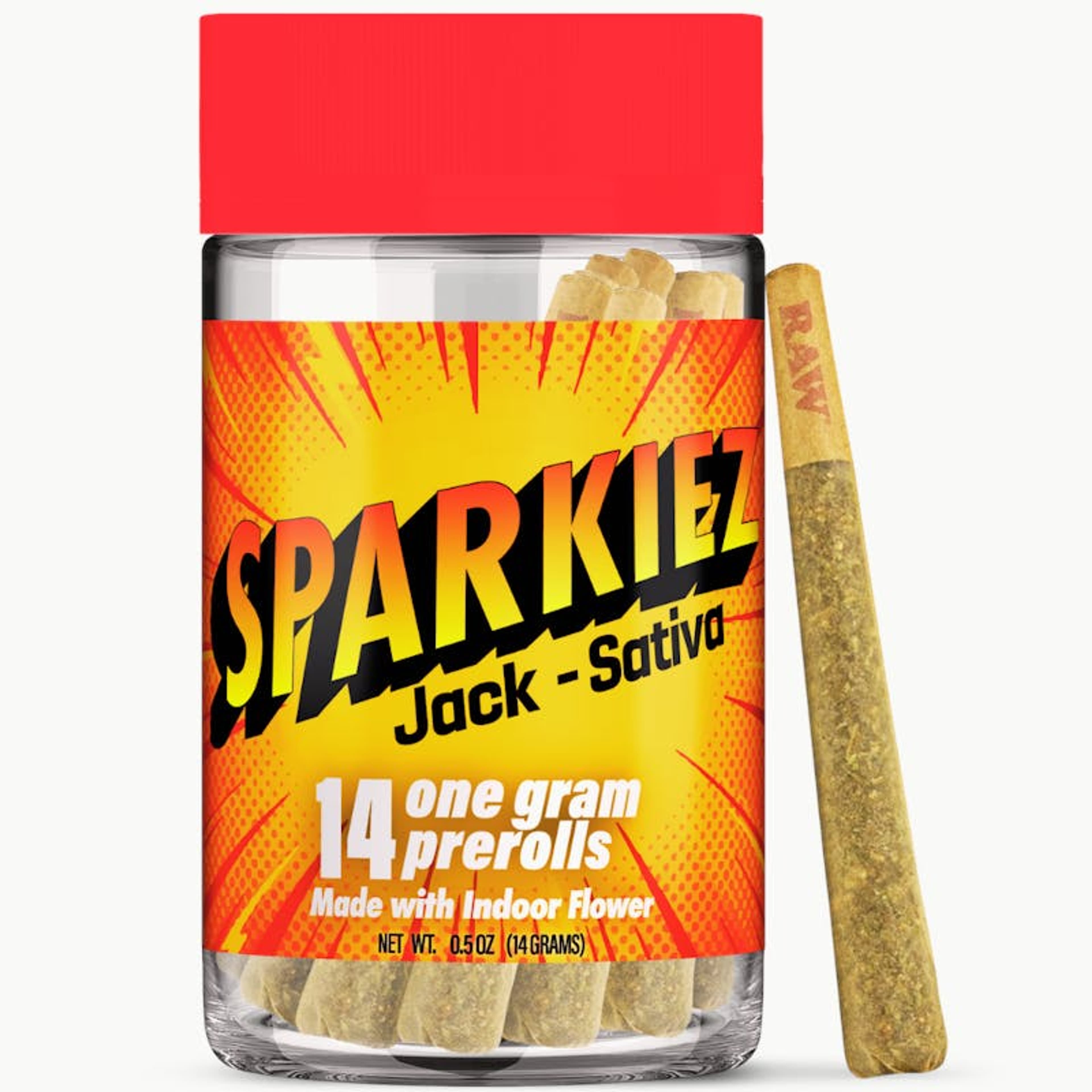 Jack - 14pk Sativa Pre Rolls - Sparkiez - Jack (S) - $35 - Pre-Rolls