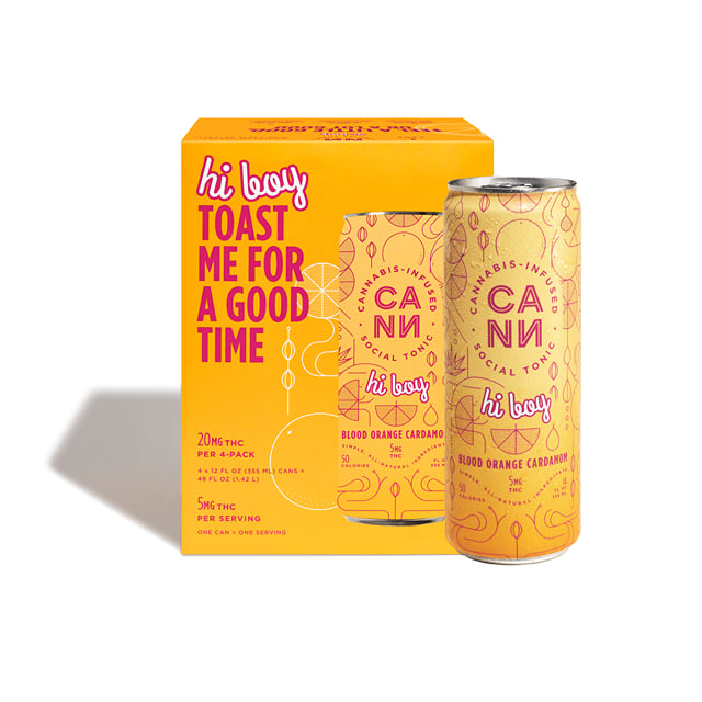HI BOY 4-PACK BLOOD ORANGE CARDAMOM | CANN SOCIAL TONIC