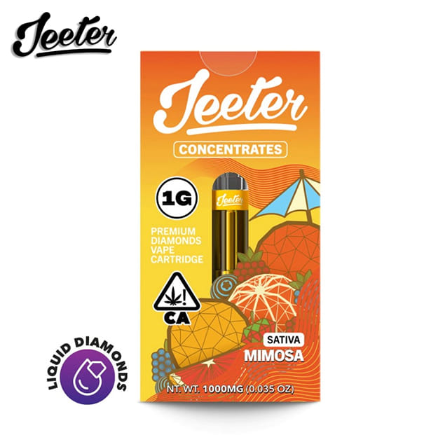 Jeeter Juice - Mimosa - Premium Diamonds Vape - 1g - Jeeter - 1g Cart - $27.99 - 510 Cured/Live/Rosin Cartridges