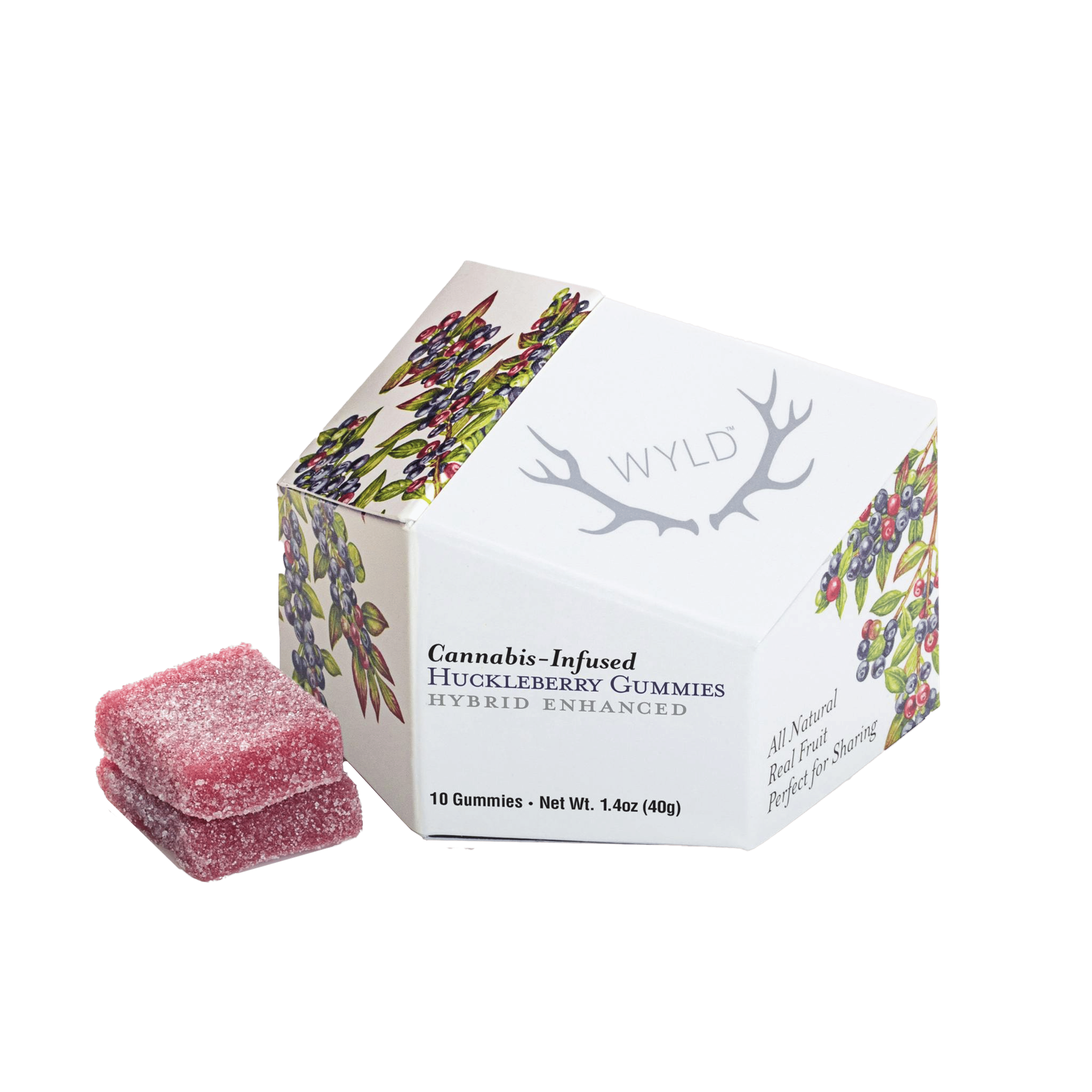 Huckleberry Gummies - WYLD - 100mg /10 Piece - $17.99 - Edibles