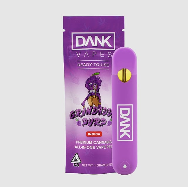 Dank Disposable Vape Pen - Granddaddy Purp (1g Indica) *NEXTDAY DELIVERY ONLY*