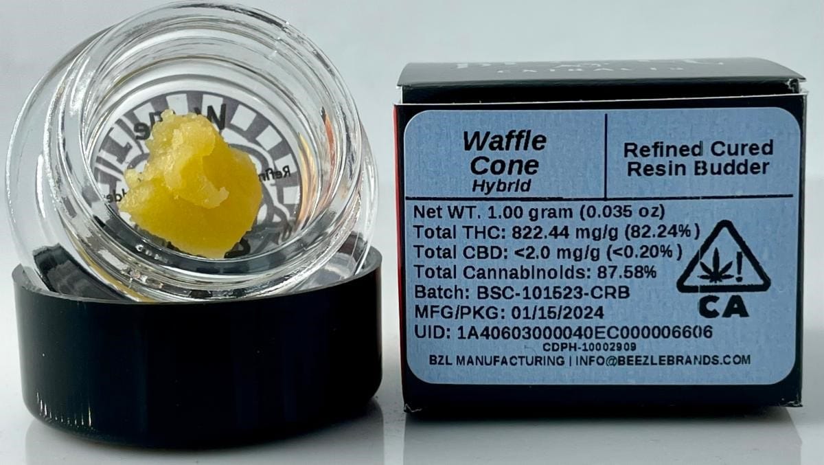 Refined Cured Resin Budder - Beezle - Sour Tangie (S) - $18 - Concentrates