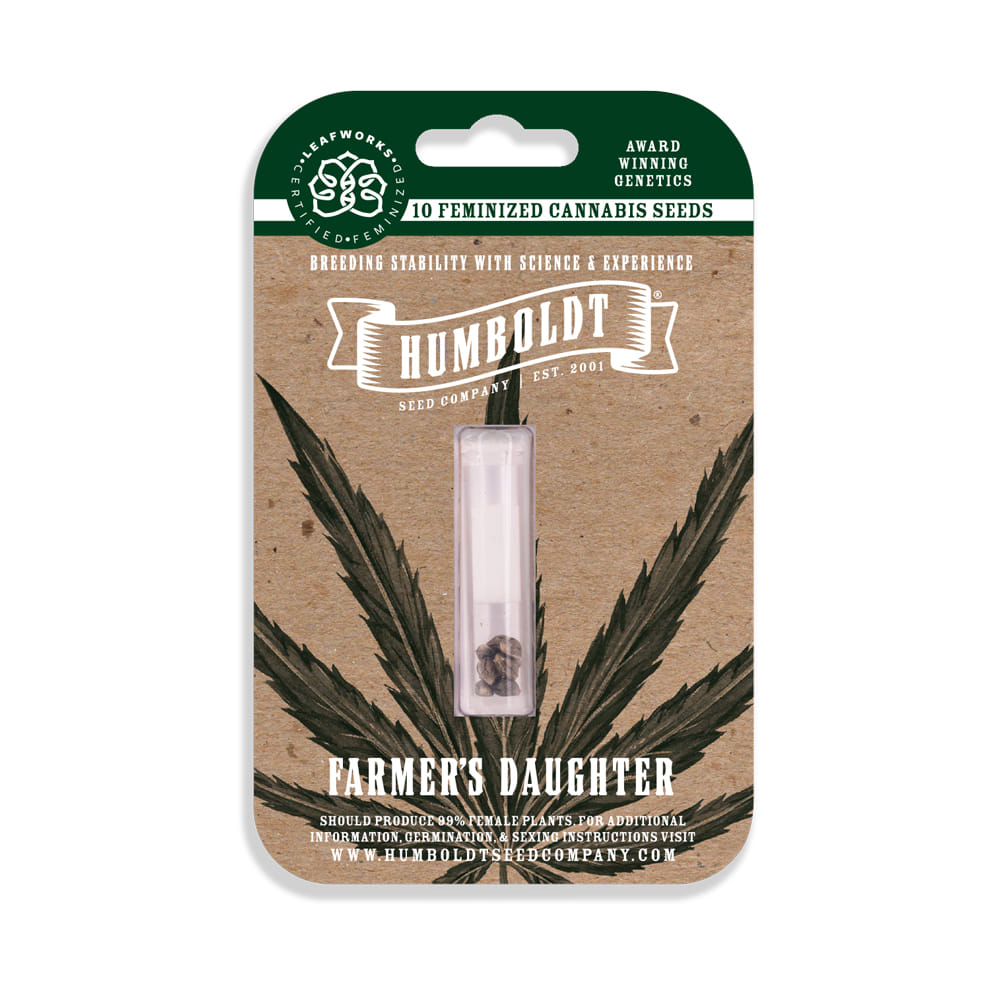 Farmer's Daughter - 10pk Feminized Seeds - Humboldt Seed Company - Fem Seed - Sativa Dom - $100 - Seeds