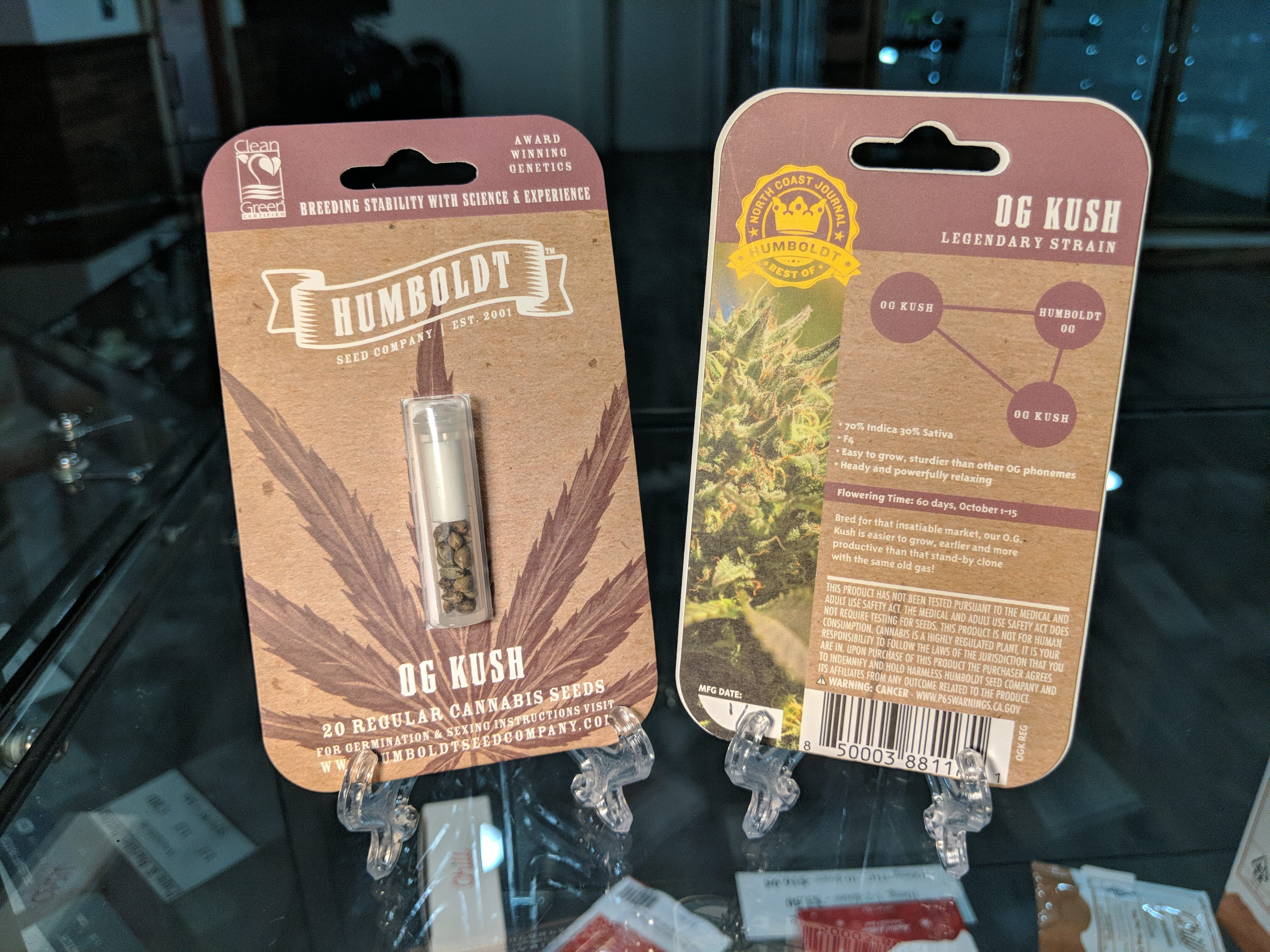 OG Kush - 10pk Feminized Seeds - Humboldt Seed Company - Fem Seed - Indica Dom - $100 - Seeds