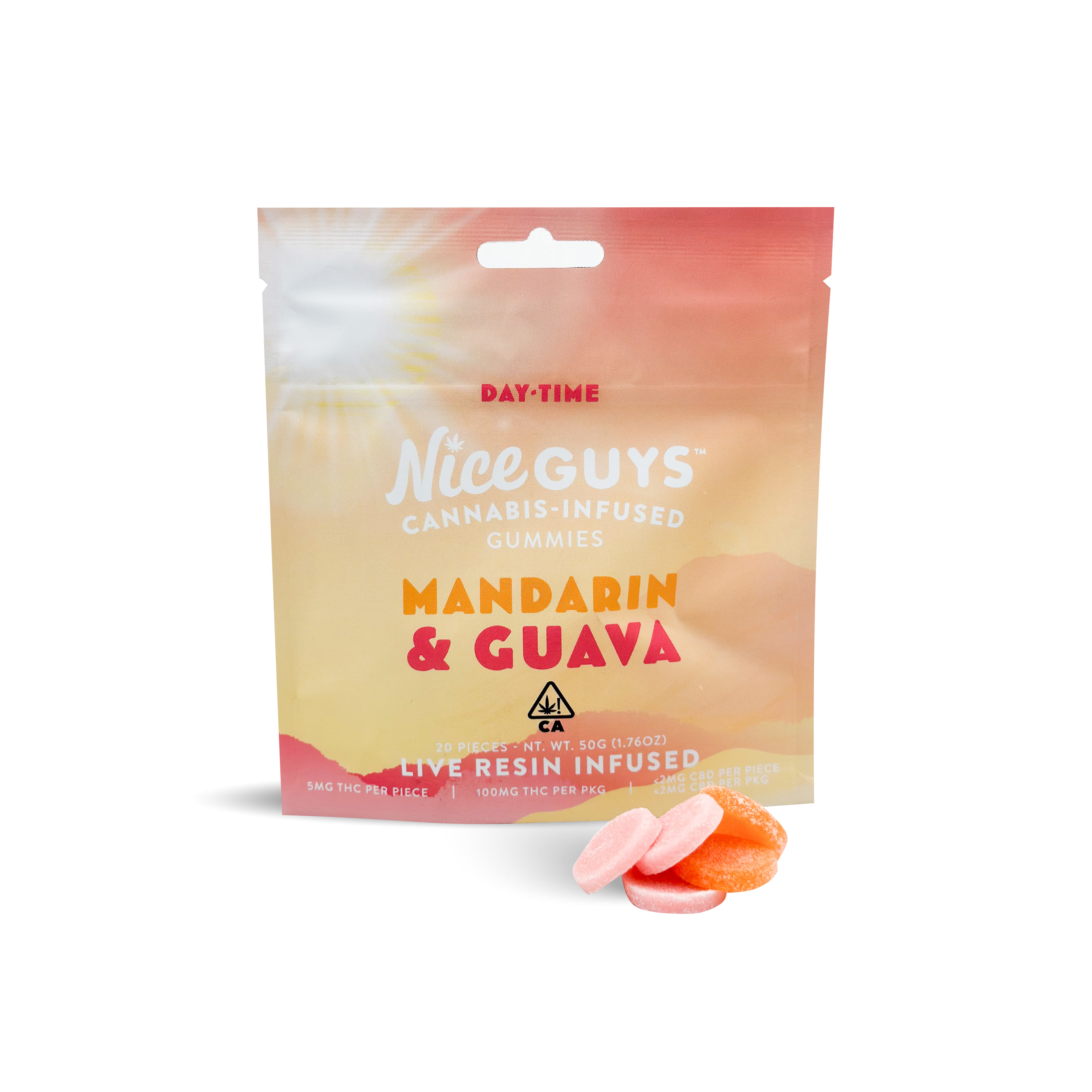 Mandarin Guava Gummies - Nice Guys - 10 Piece - $14 - Edibles
