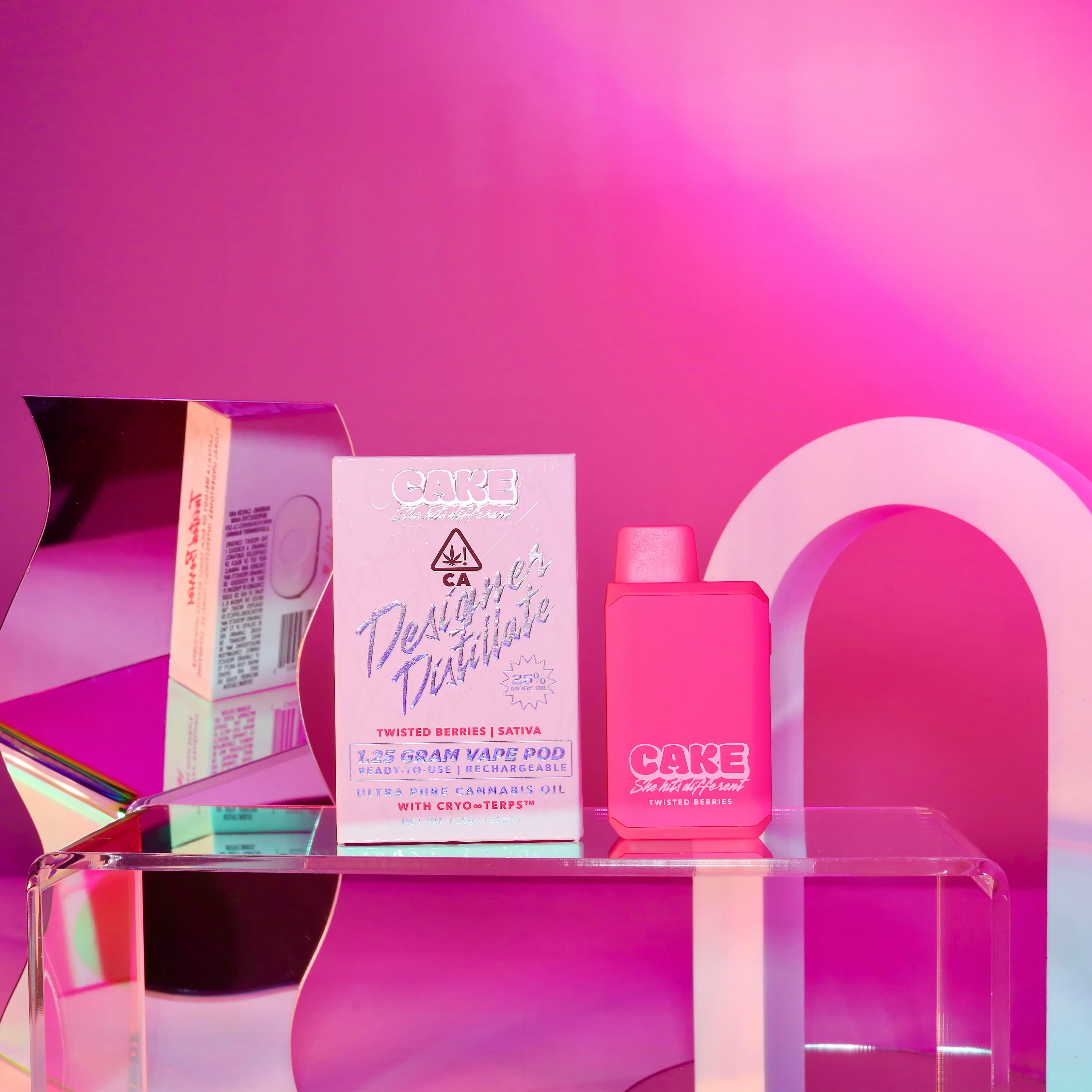 Twisted Berries Designer Distillate Pod 1.25g - Cake - - $30 - Disposable Vapes