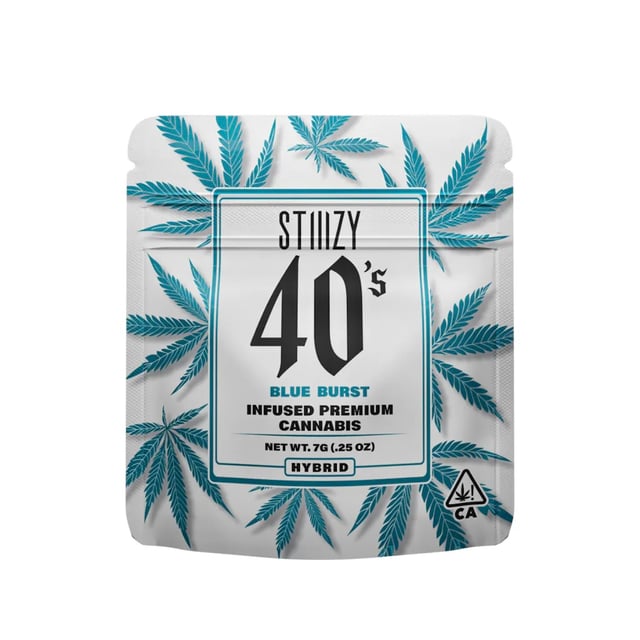 Blue Burst Infused Flower