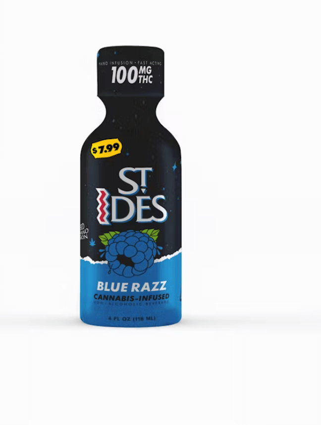 BLUE RAZ 4OZ. 100MG - ST.IDES -  - $6.50 - Edibles