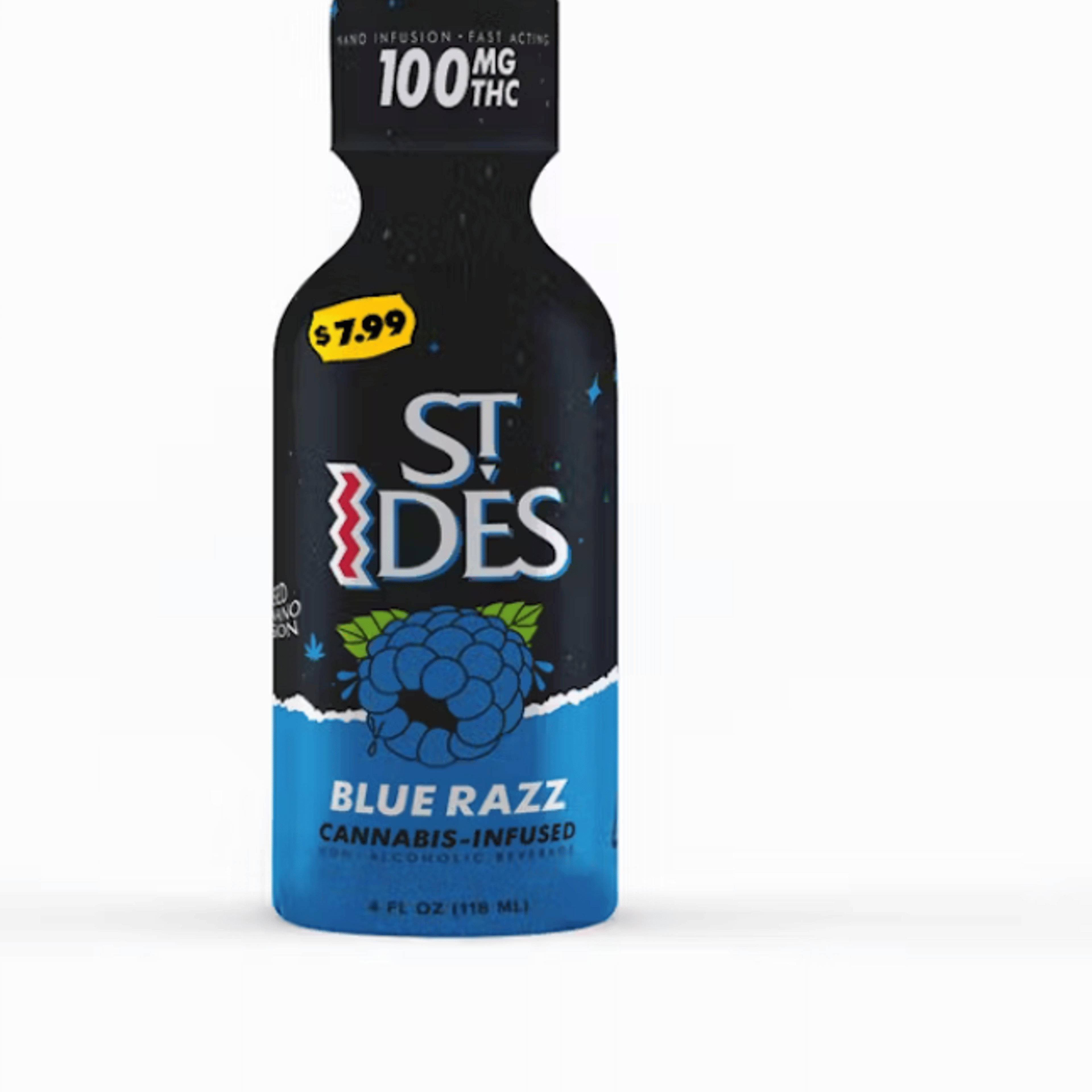 BLUE RAZ 4OZ. 100MG - ST.IDES - - $6.50 - Edibles