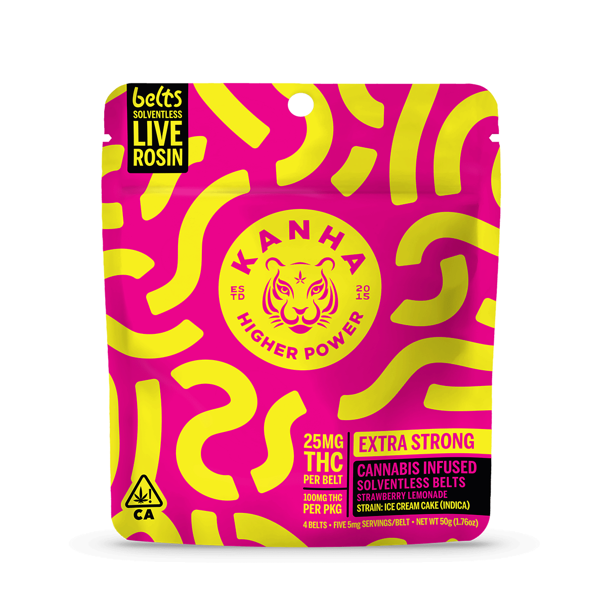 Strawberry Lemonade Belts - 100mg Live Rosin (4pk) - Kanha NANO - Strawberry Lemonade Belts - $23 - Gummies