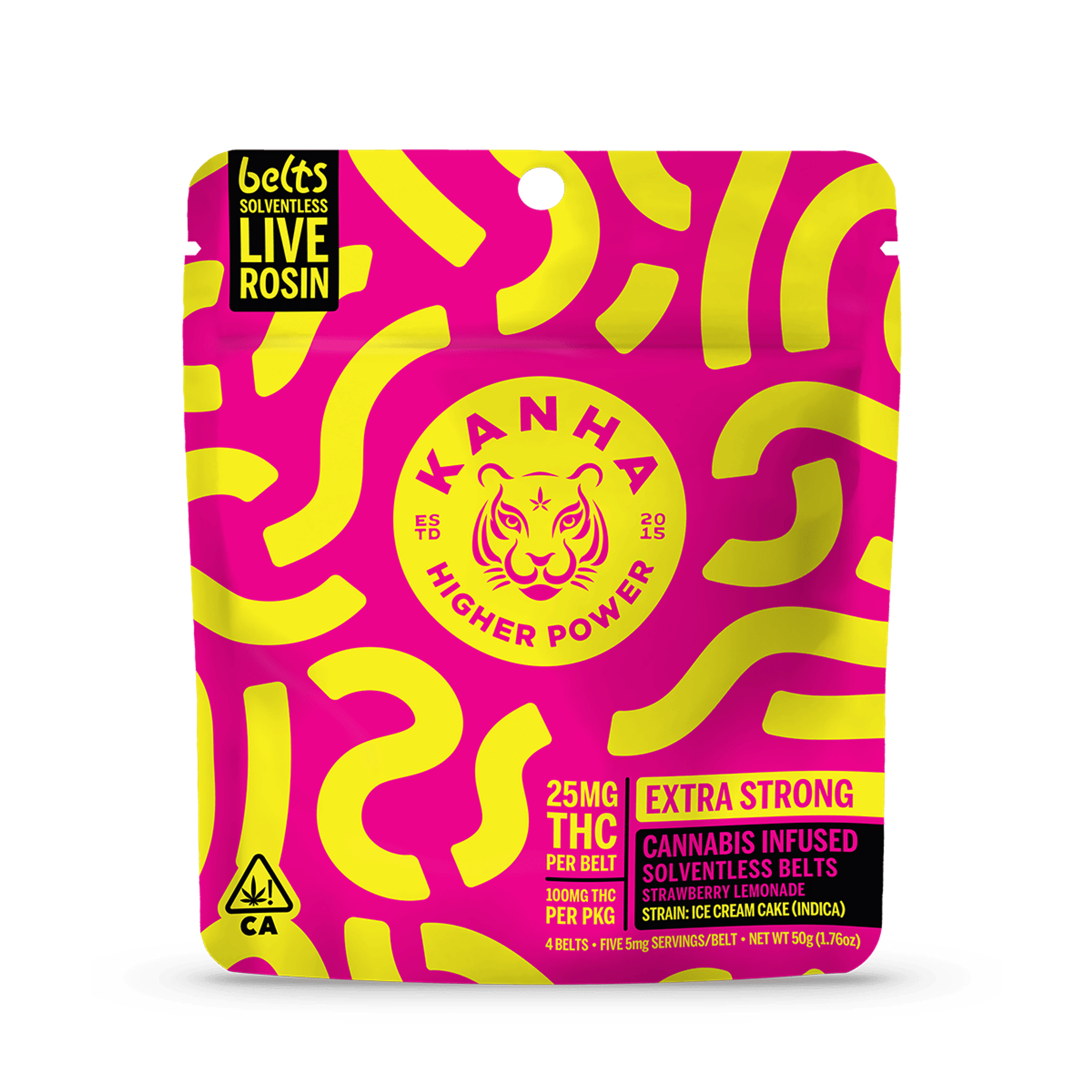 Strawberry Lemonade Belts - 100mg Live Rosin (4pk) - Kanha NANO - Strawberry Lemonade Belts - $23 - Gummies