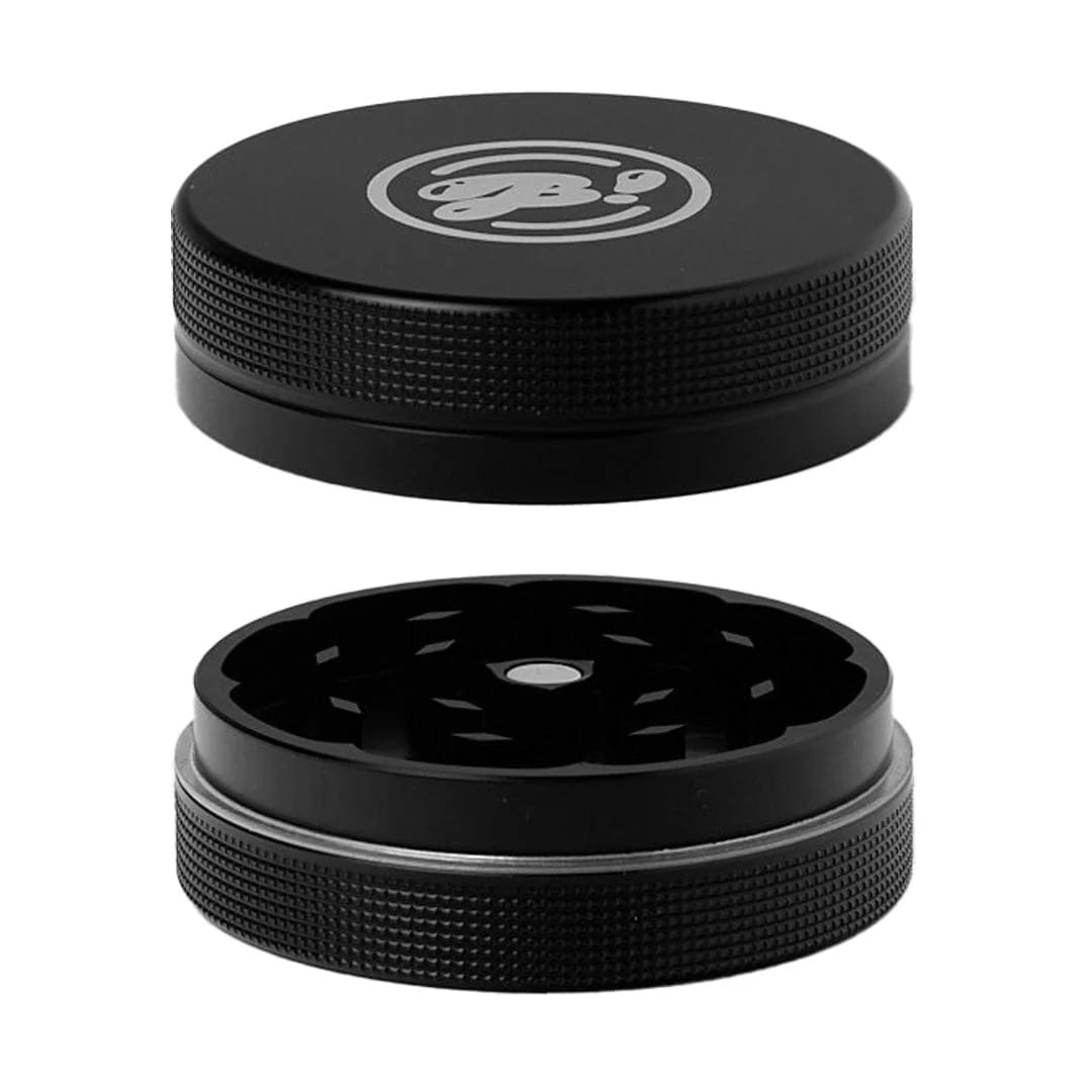 2.2" Metal 2pc Black Grinder [#51a] - The Mighty Quinn - 2 Piece Grinder - $18 - Accessories