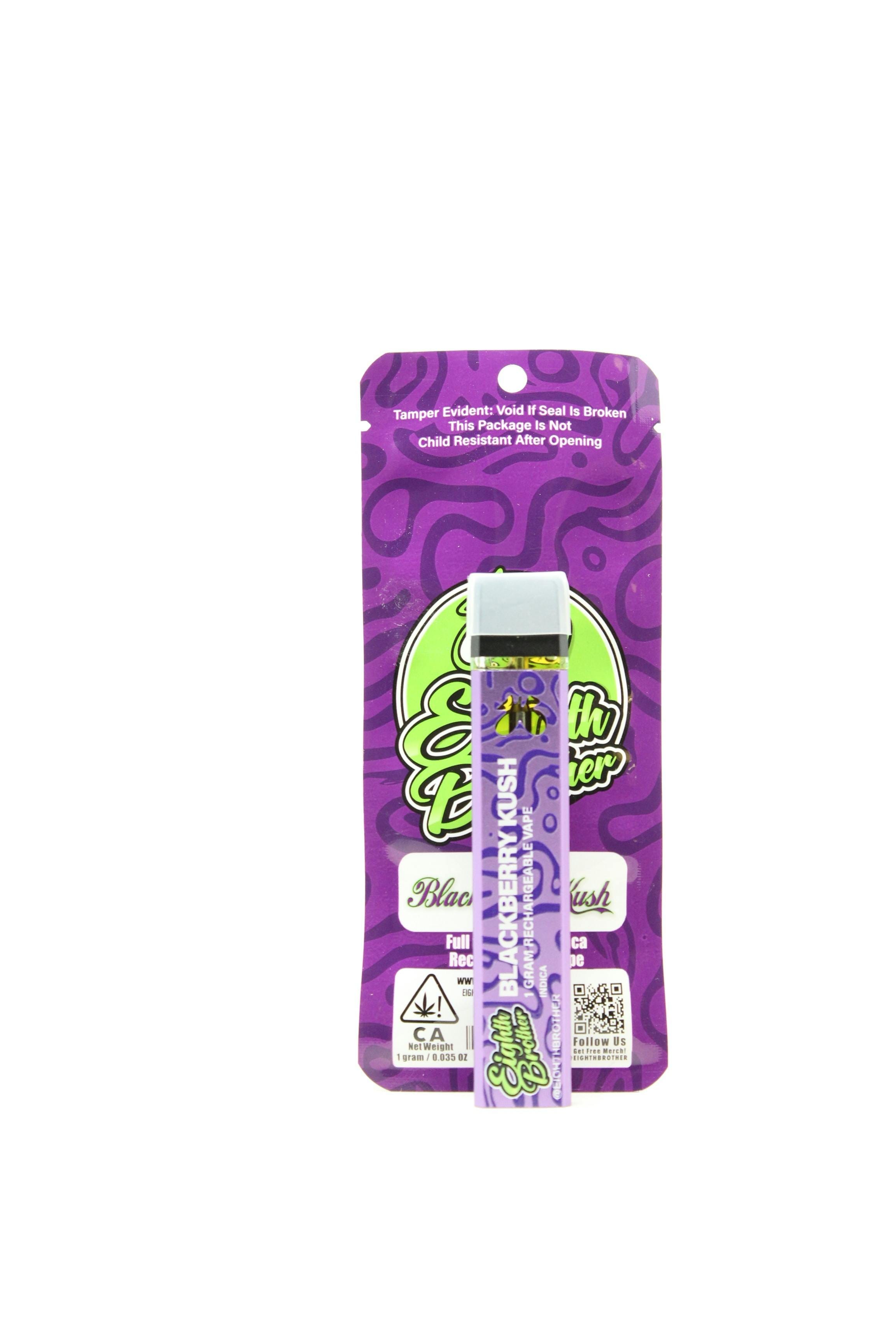 Blackberry Kush All-In-One Vape (1G) - Eighth Brother -  - $20 - Vape Pens