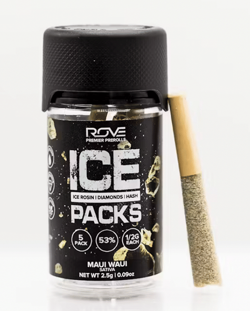 Maui Waui Ice Packs Rosin, Diamond Hash Infused 5pk