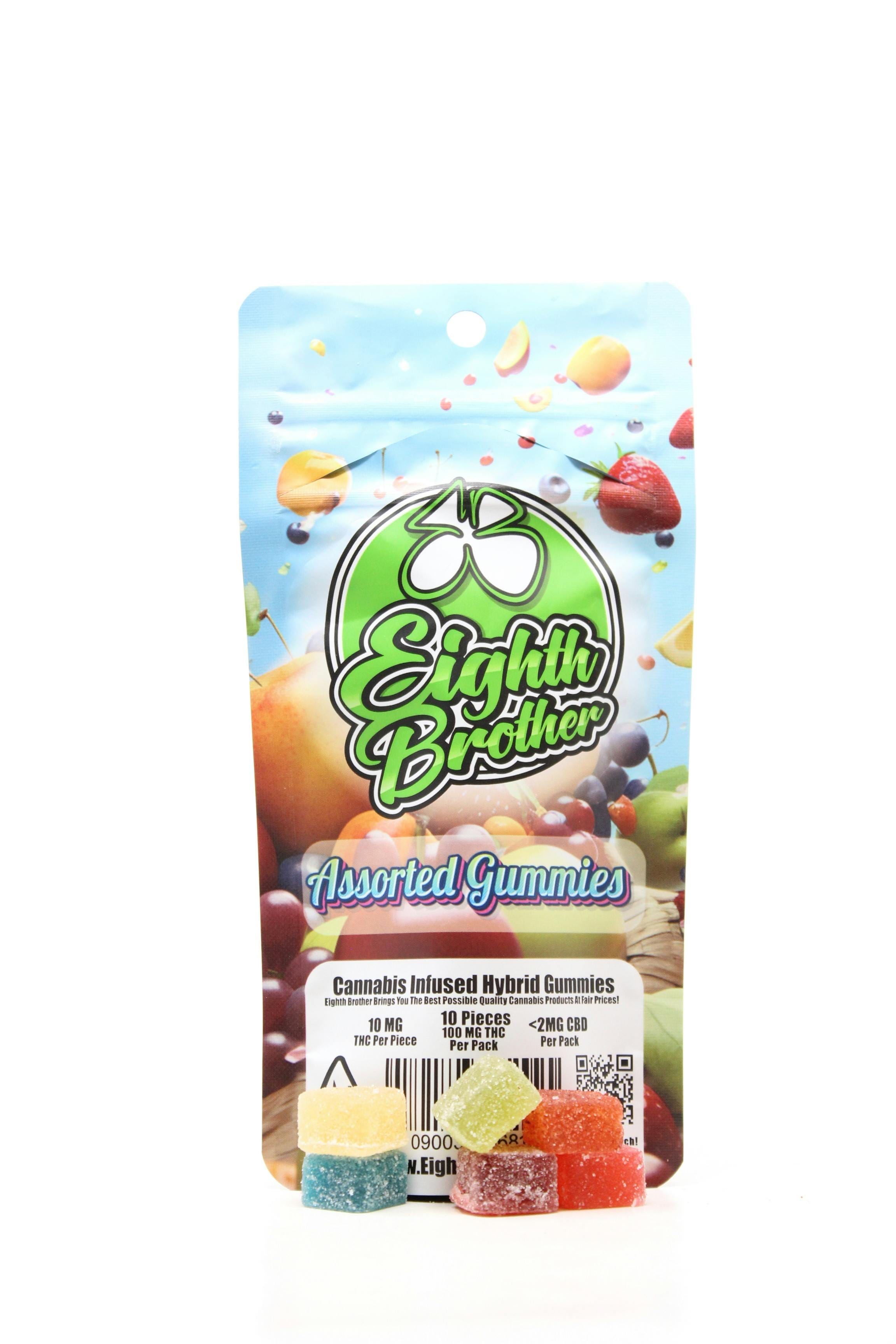Assorted Gummies 10 pack - 100 mg - Eighth Brother -  - $8 - Edibles