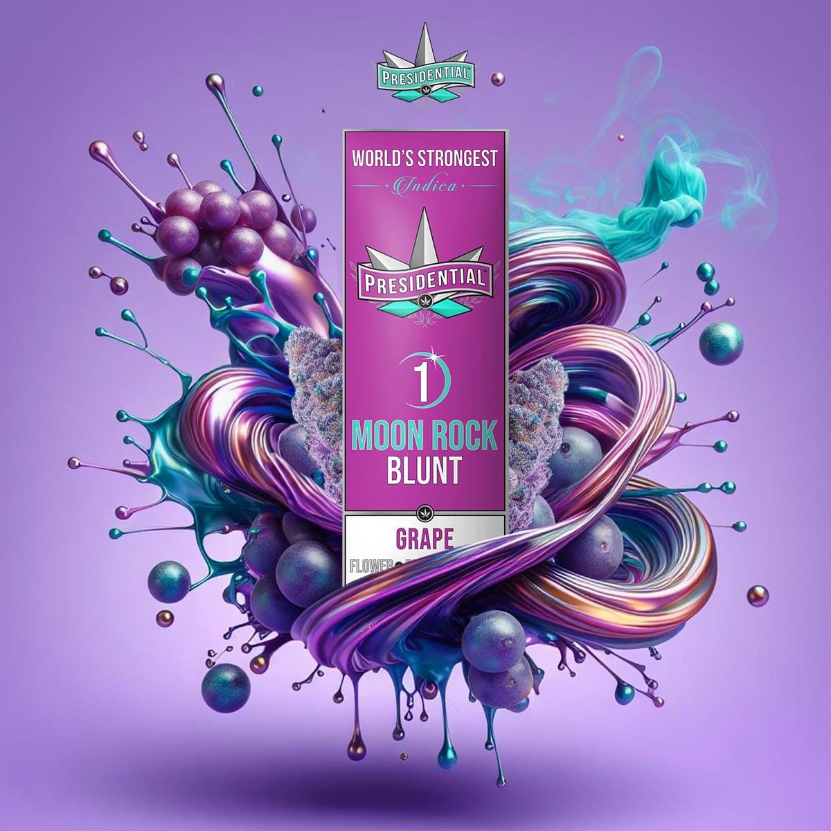Presidential THC: Grape Blunt Moonrock