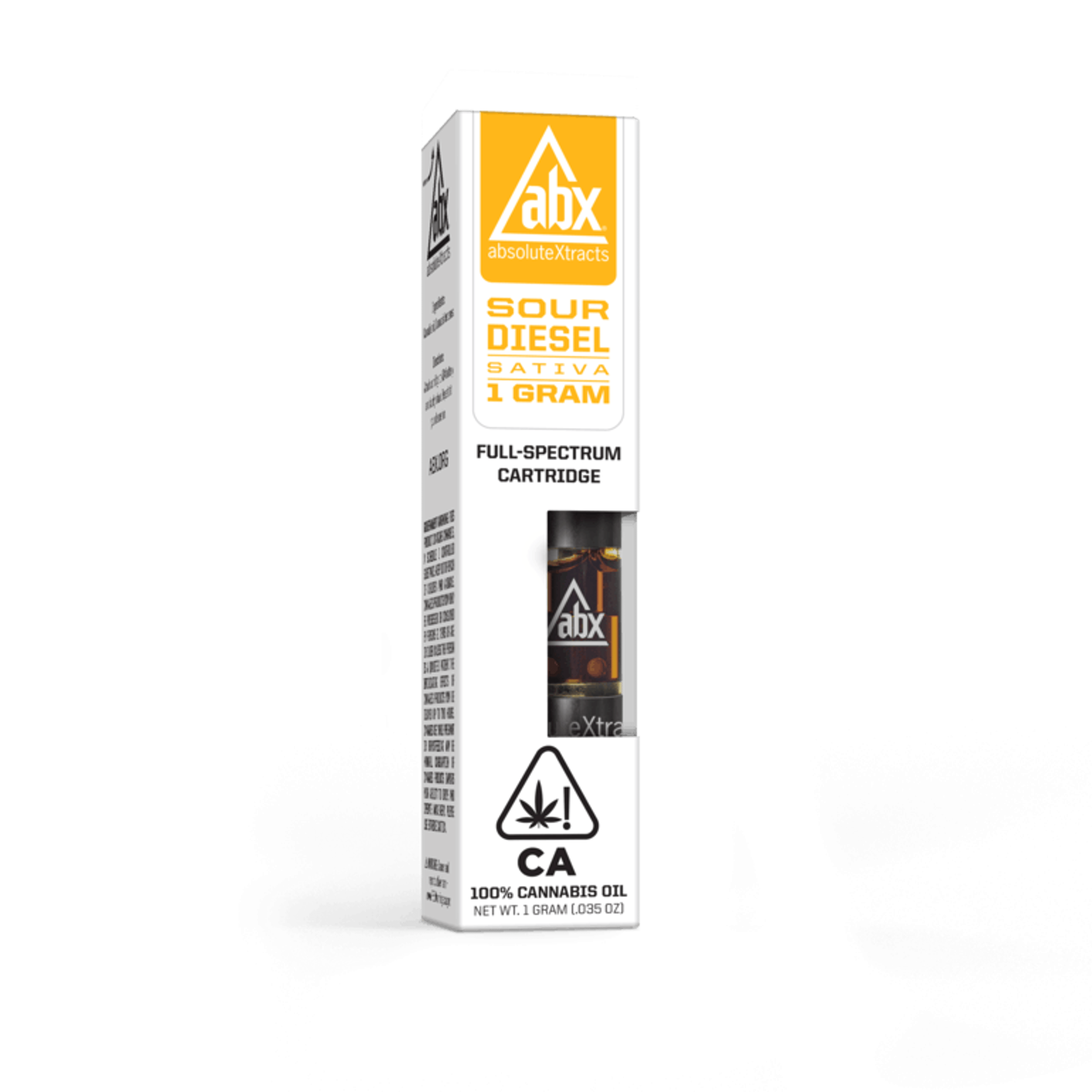 Sour Diesel - 1g Full Spectrum Cartridge - Absolute Extracts (ABX) - Full Gram Sativa - $35 - 510 Cartridges