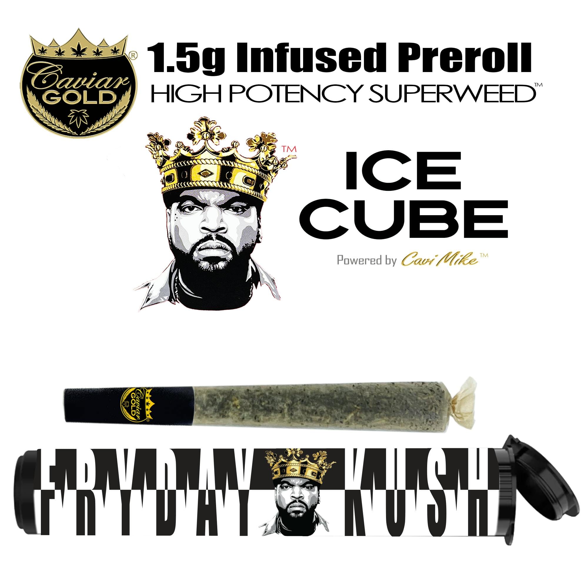Caviar Gold: Fryday Kush Ice Cube Cone
