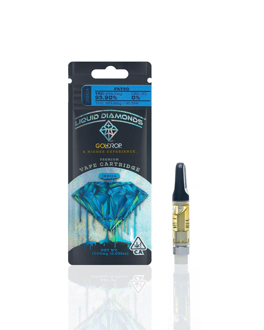 Fatso - Liquid Diamonds® Cartridge - 1 Gram - GoldDrop - Fatso 1g Cartridge Golddrop - $30 - Cartridges