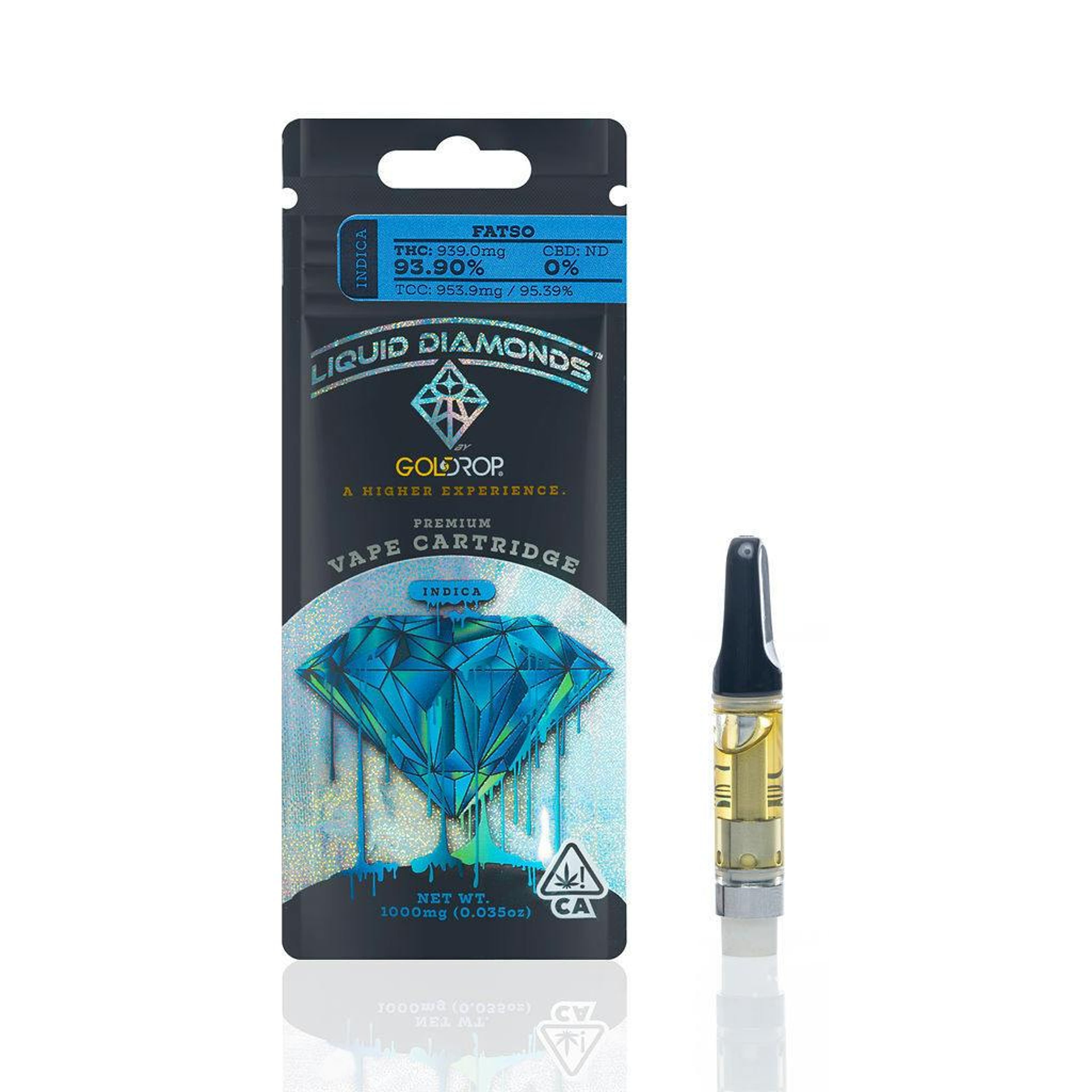 Fatso - Liquid Diamonds® Cartridge - 1 Gram - GoldDrop - Fatso 1g Cartridge Golddrop - $30 - Cartridges