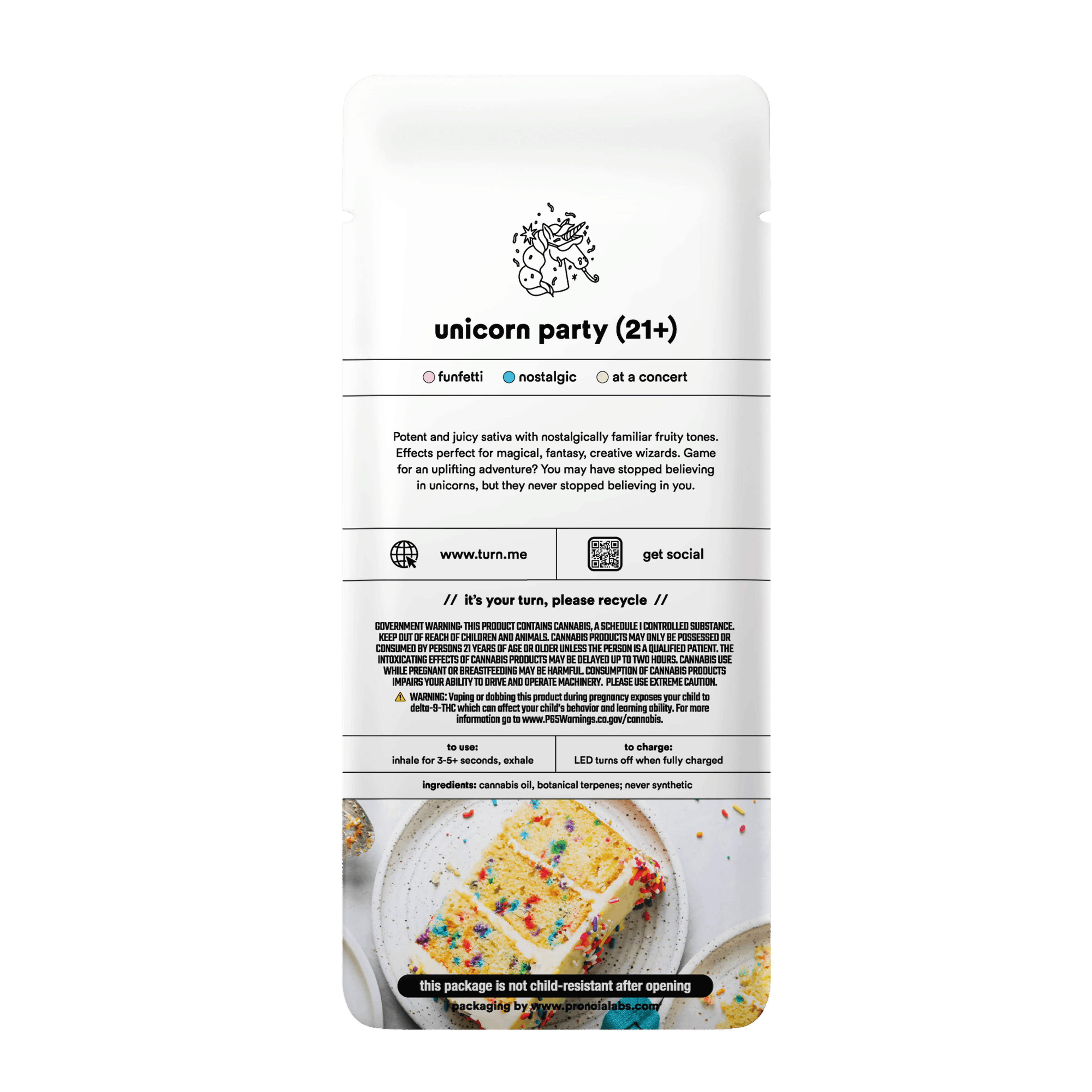 1.0g AIO | unicorn party (21+) | botanica blends | up | - Turn - - $35 - Vape Pens