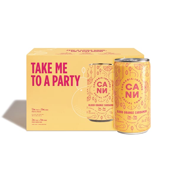 6-PACK BLOOD ORANGE CARDAMOM | CANN SOCIAL TONIC