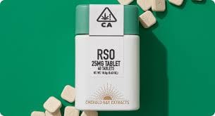 RSO THC 25mg Tablets - Emerald Bay Extracts - Sativa: Blue Dream - $50 - Soft Gels & Tablets