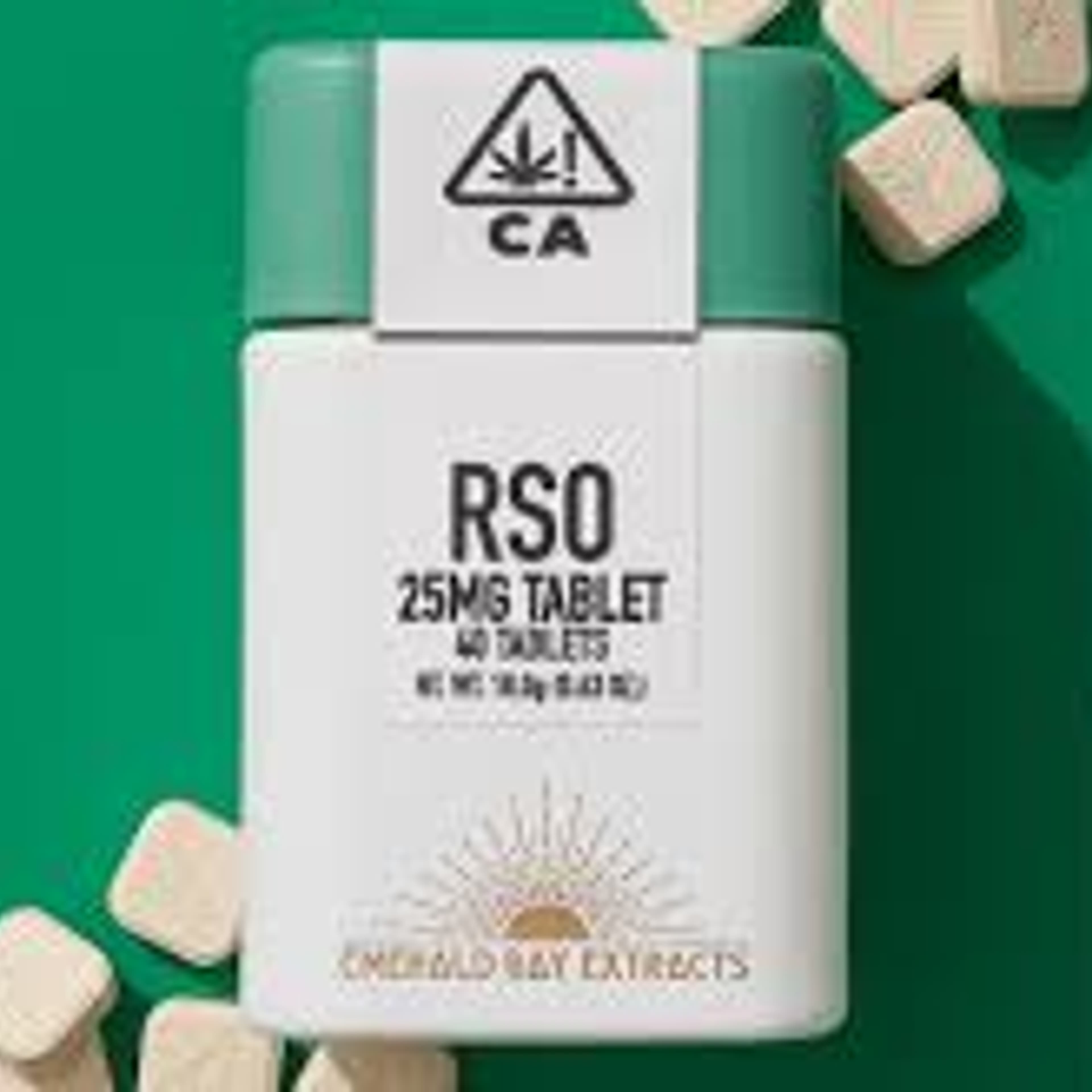 RSO THC 25mg Tablets - Emerald Bay Extracts - Sativa: Blue Dream - $50 - Soft Gels & Tablets