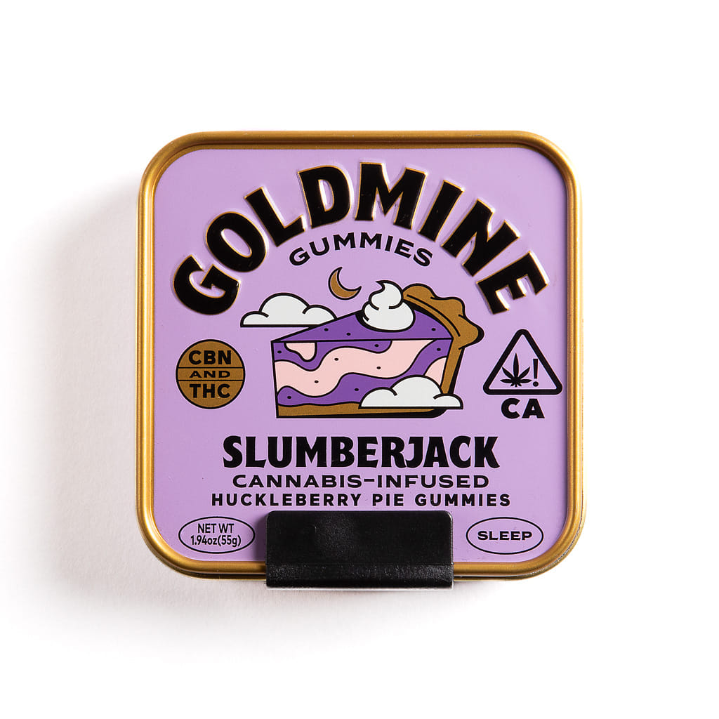Slumberjack Huckleberry Pie Tin Gummies - Goldmine Gummies -  - $25 - Edibles