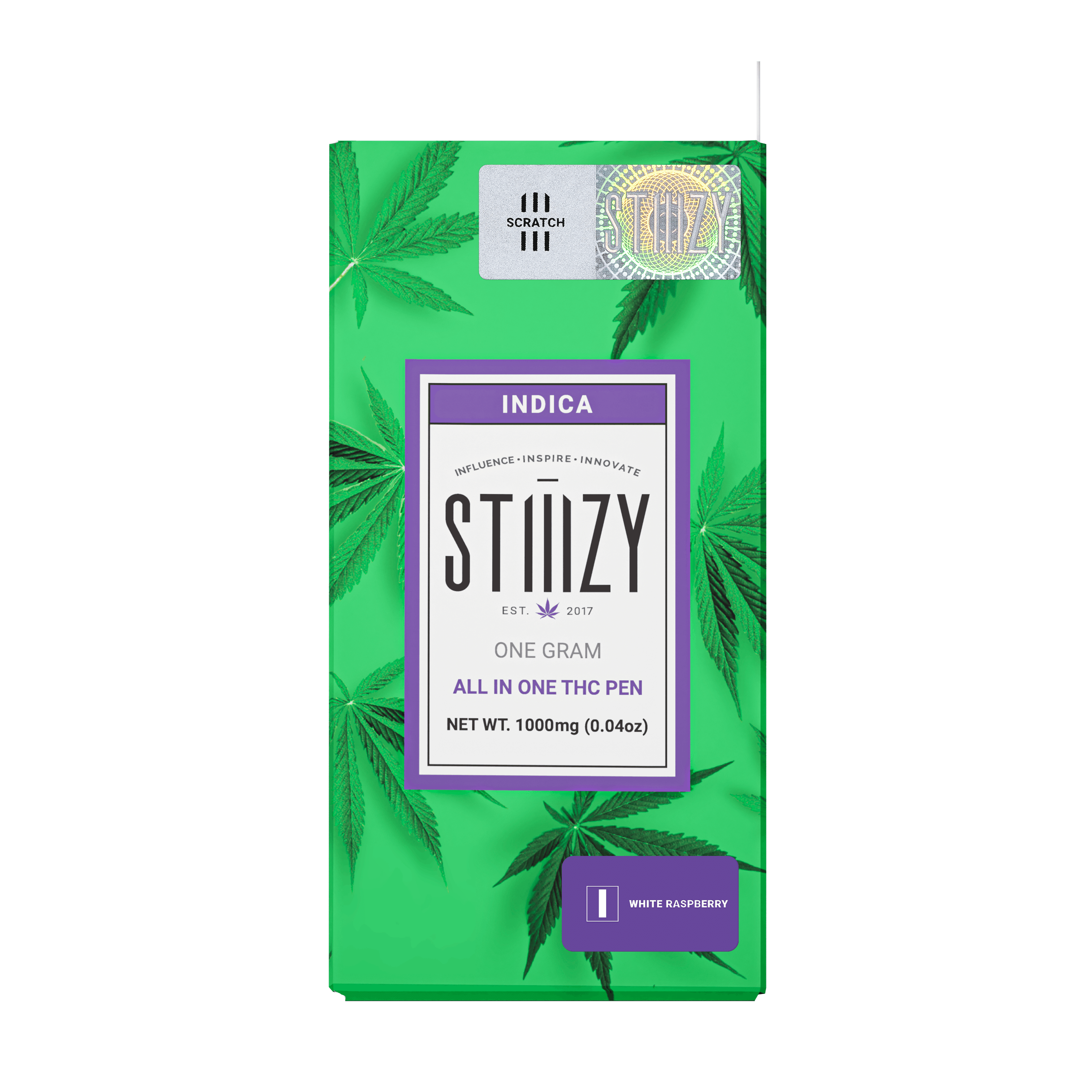 STIIIZY AIO | 1g White Raspberry - Indica - STIIIZY - - $25.50 - All-In-Ones