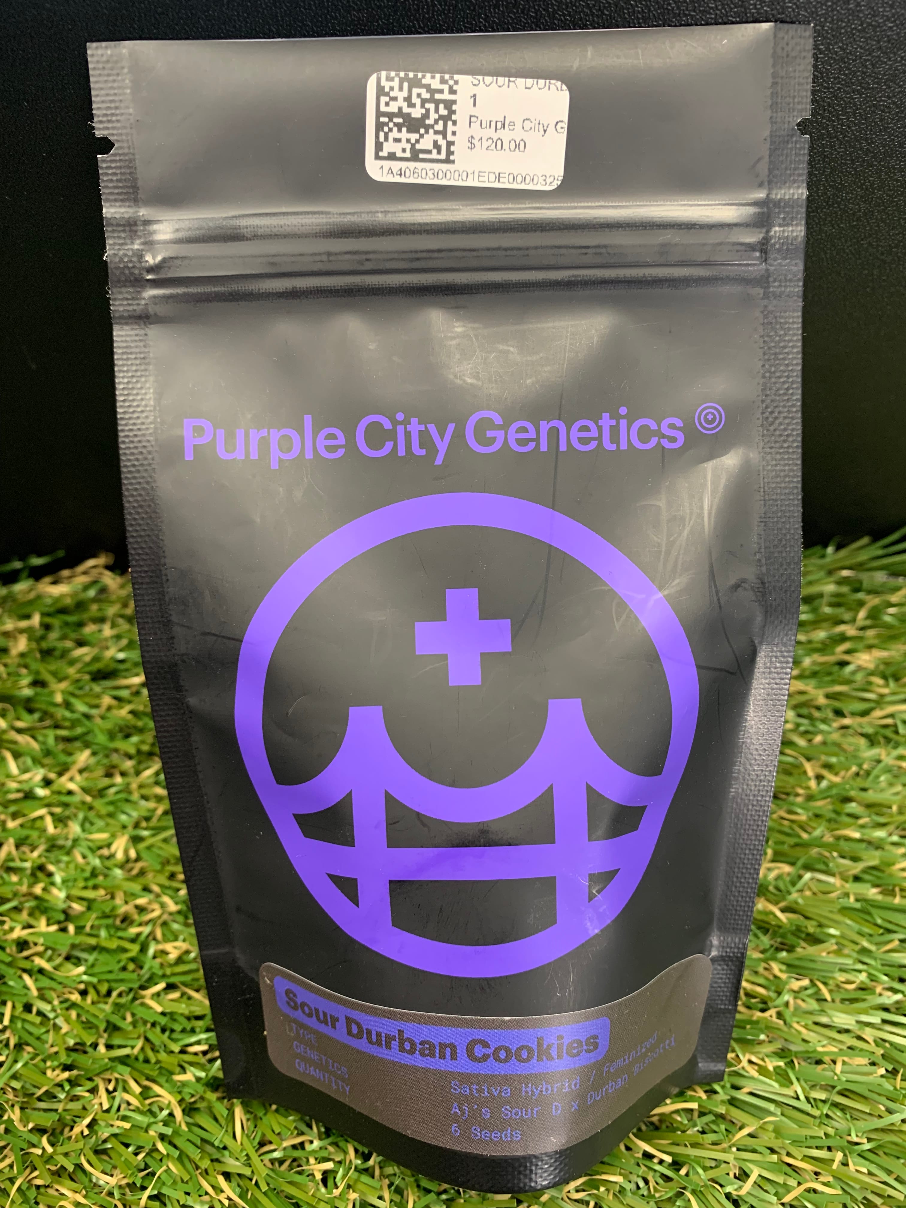 SOUR DURBAN COOKIES 6PK FEMINIZED SEEDS - Purple City Genetics -  - $120 - Seeds (each)