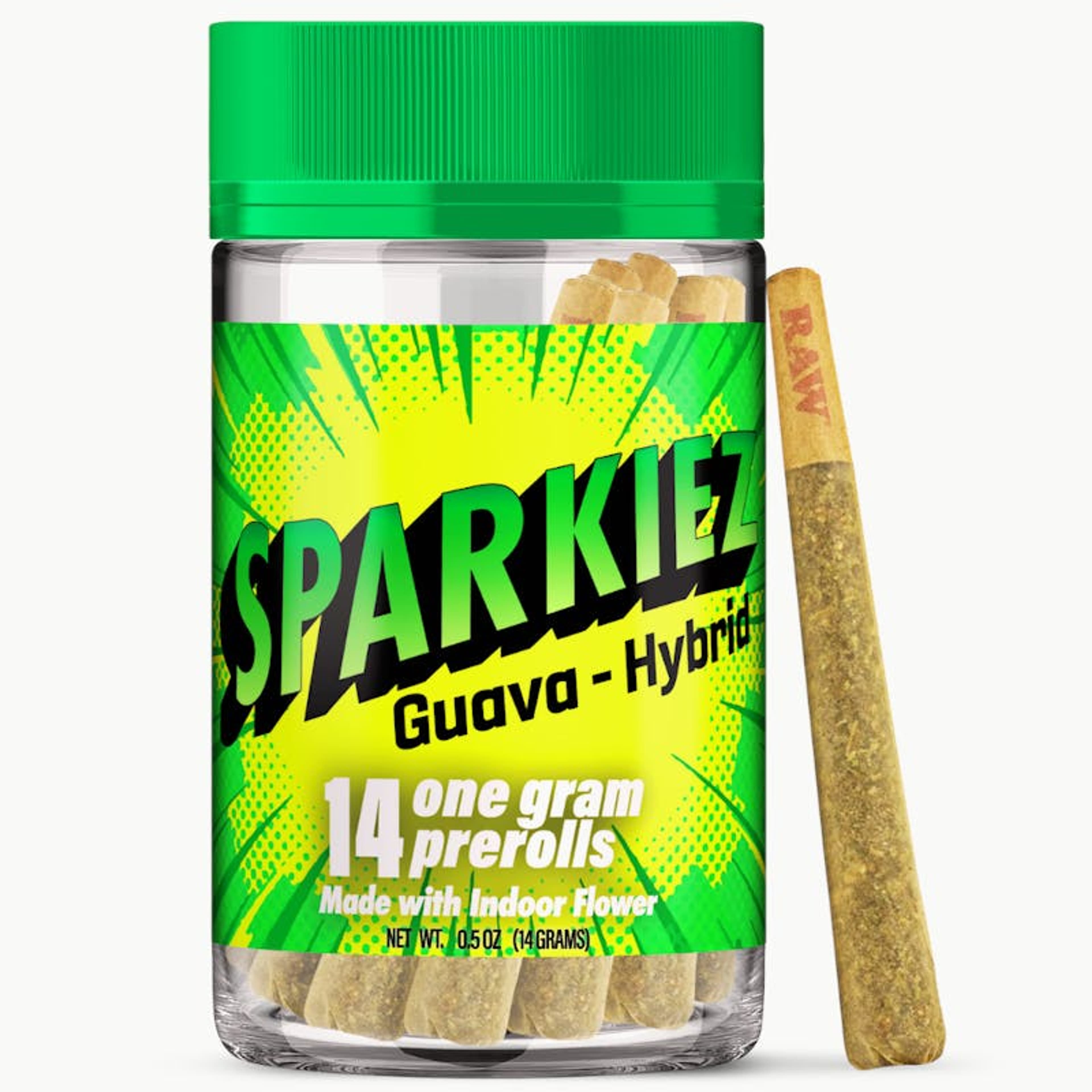 Guava - 14pk Hybrid Pre Rolls - Sparkiez - Guava (H) - $35 - Pre-Rolls