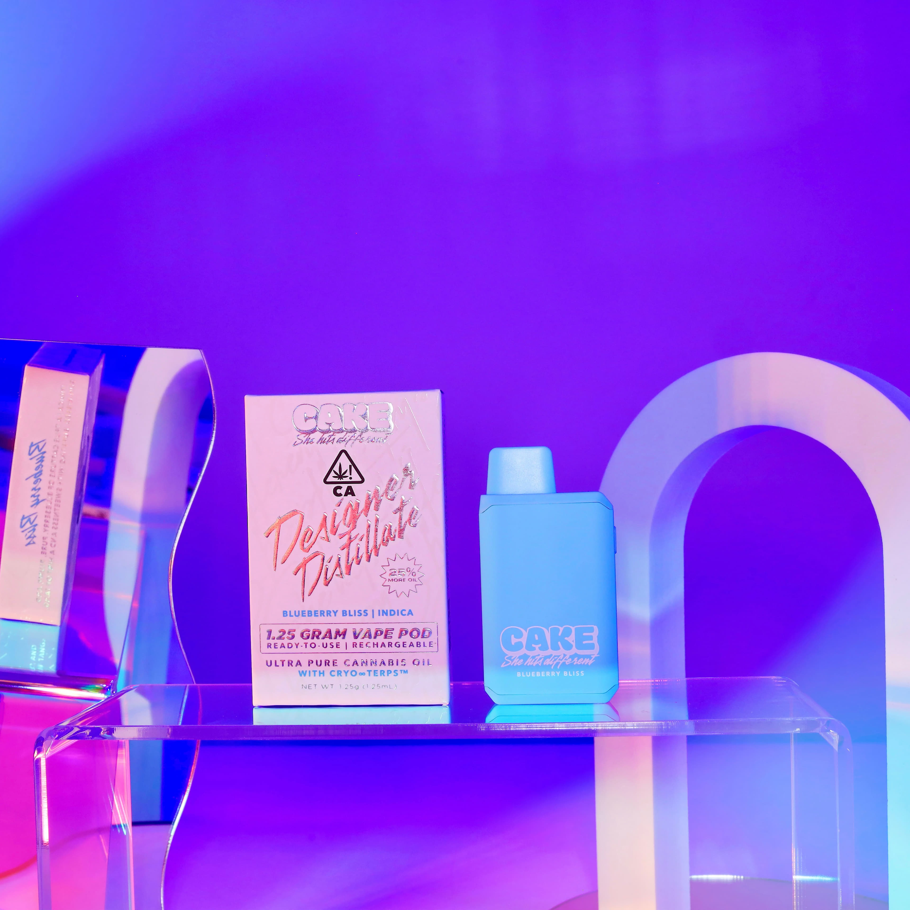 Blueberry Bliss Designer Distillate Pod 1.25g - Cake - - $30 - Disposable Vapes