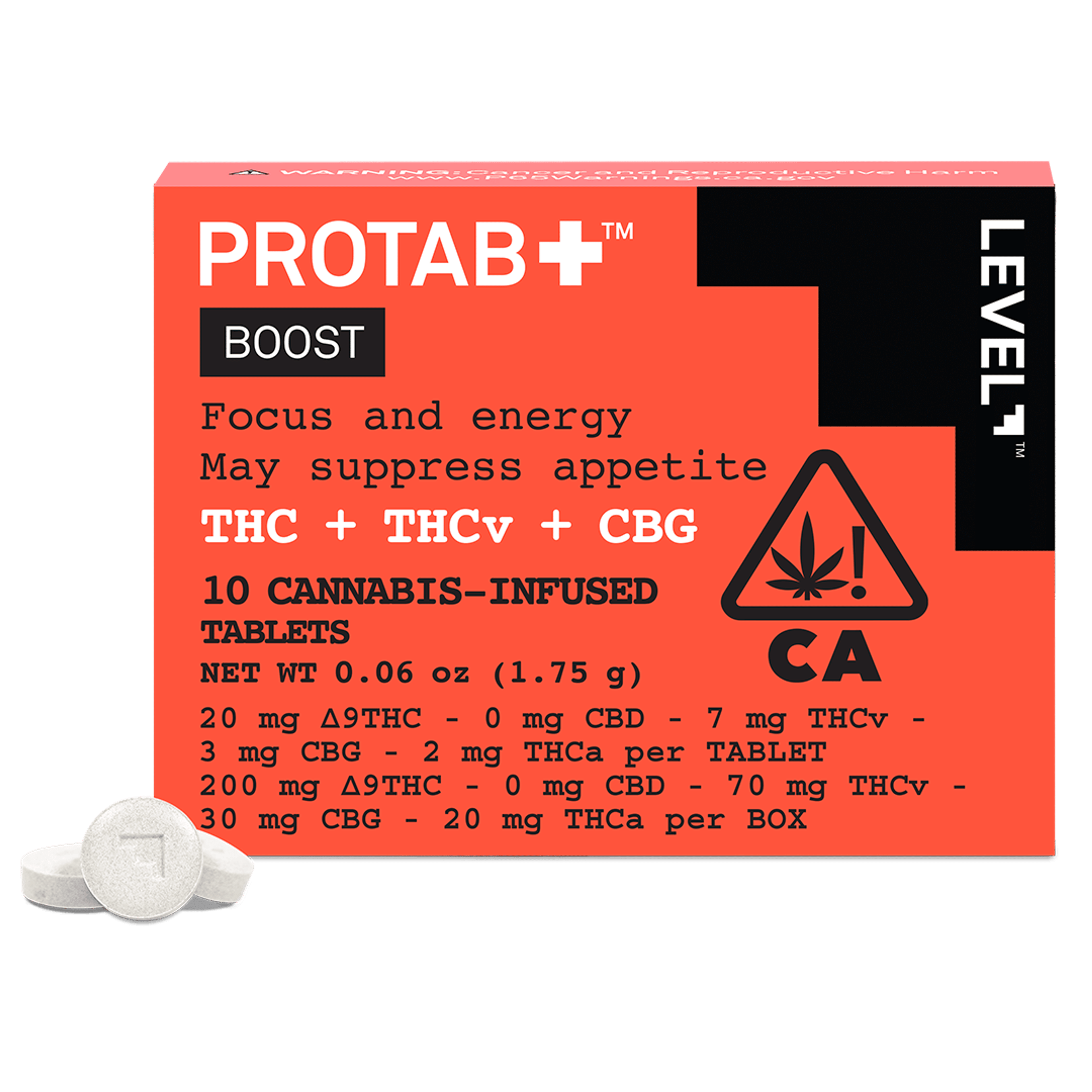 Protab+ Boost - Level - 10 Tablets - $29.99 - Capsules & Tablets