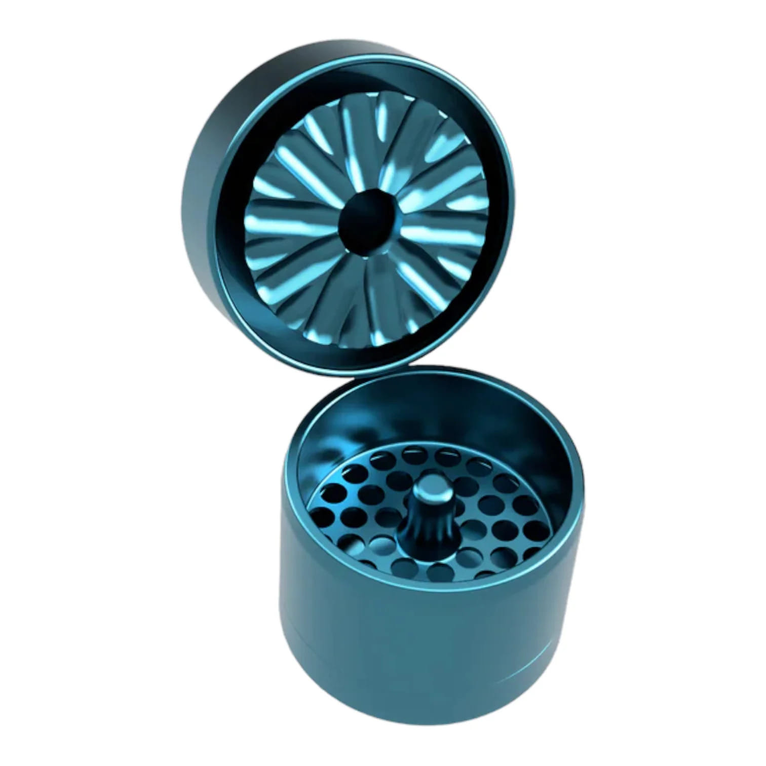Flower Mill: V2 2.5" Aluminum Grinder [53A/B] - The Mighty Quinn - Black - $50 - Accessories