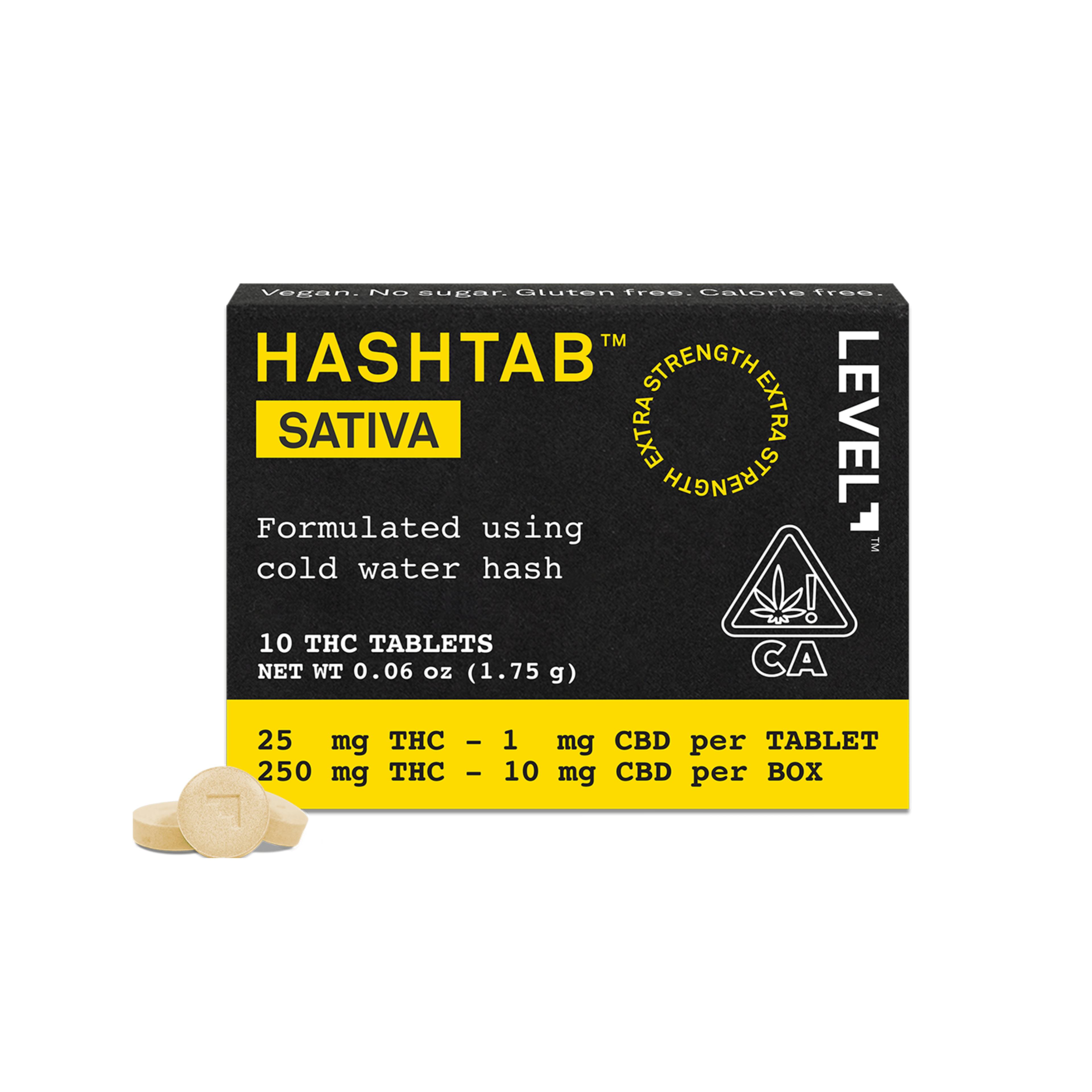 Sativa Hash Tabs - 250mg - Level - null - $26 - Capsules/Tablets